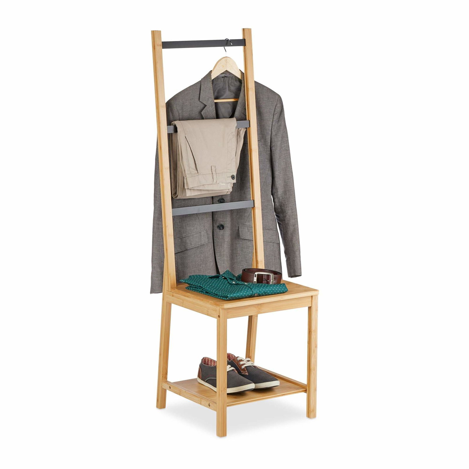 Gentleman's butler's stol lavet af bambus