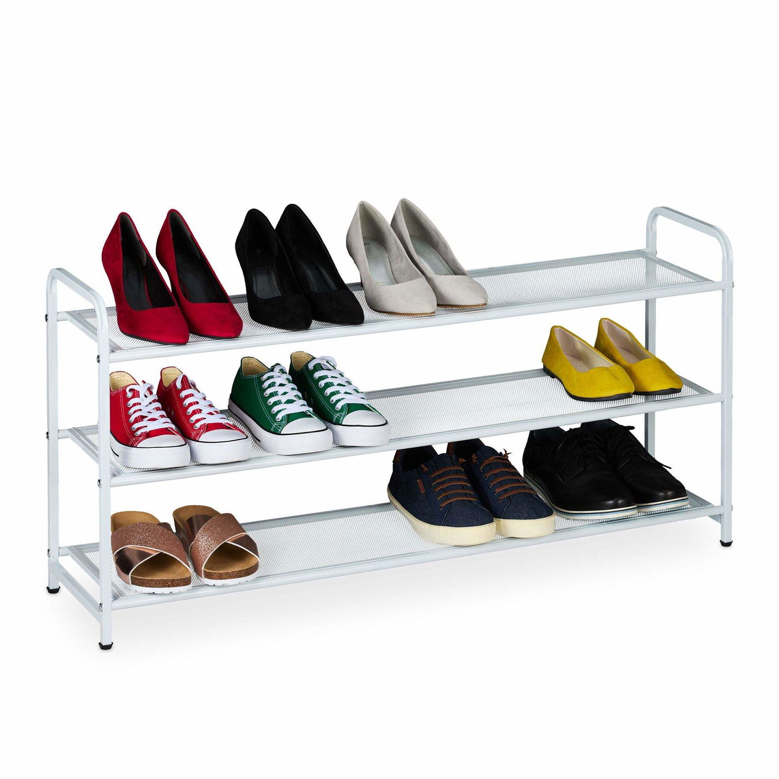 Metal skohylde til 12 par sko