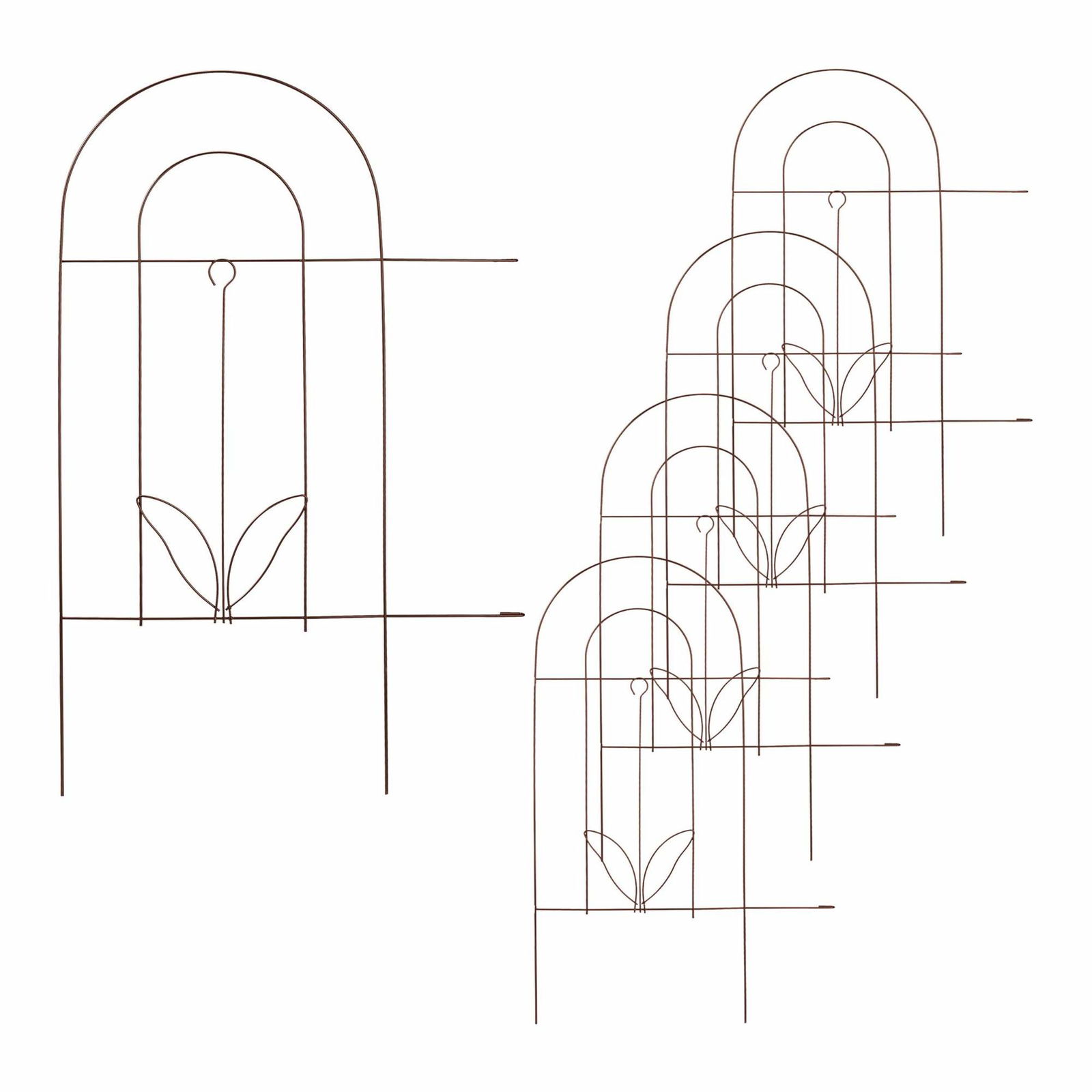 5-delt metal sengehest