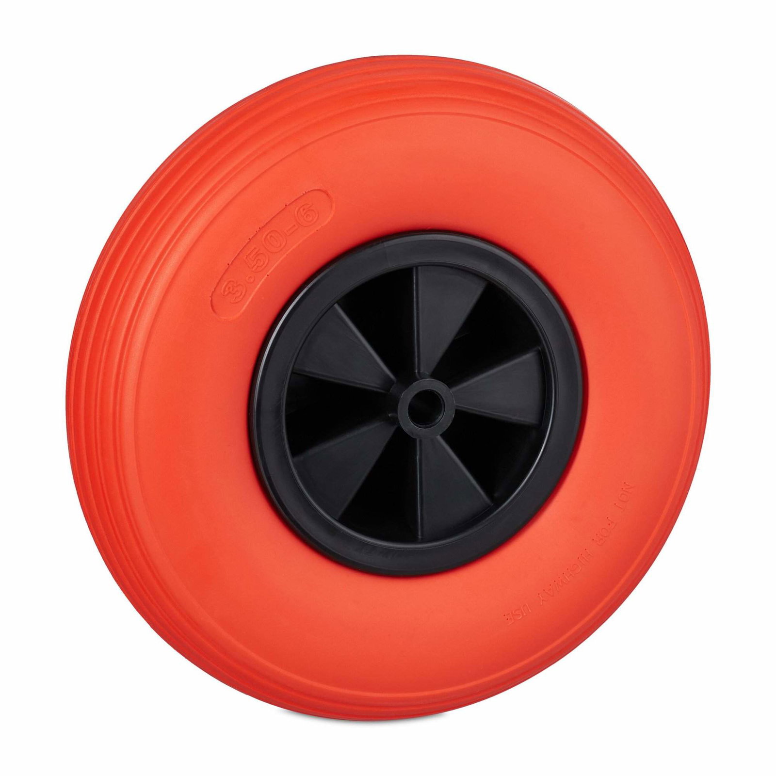 Hjul till skottkärra 3.50-6 i rött/svart | Hem & Hobby - Hem & Hushåll - Trädgårdsartiklar - Skottkärror - Skottkärrehjul | Pryloteket