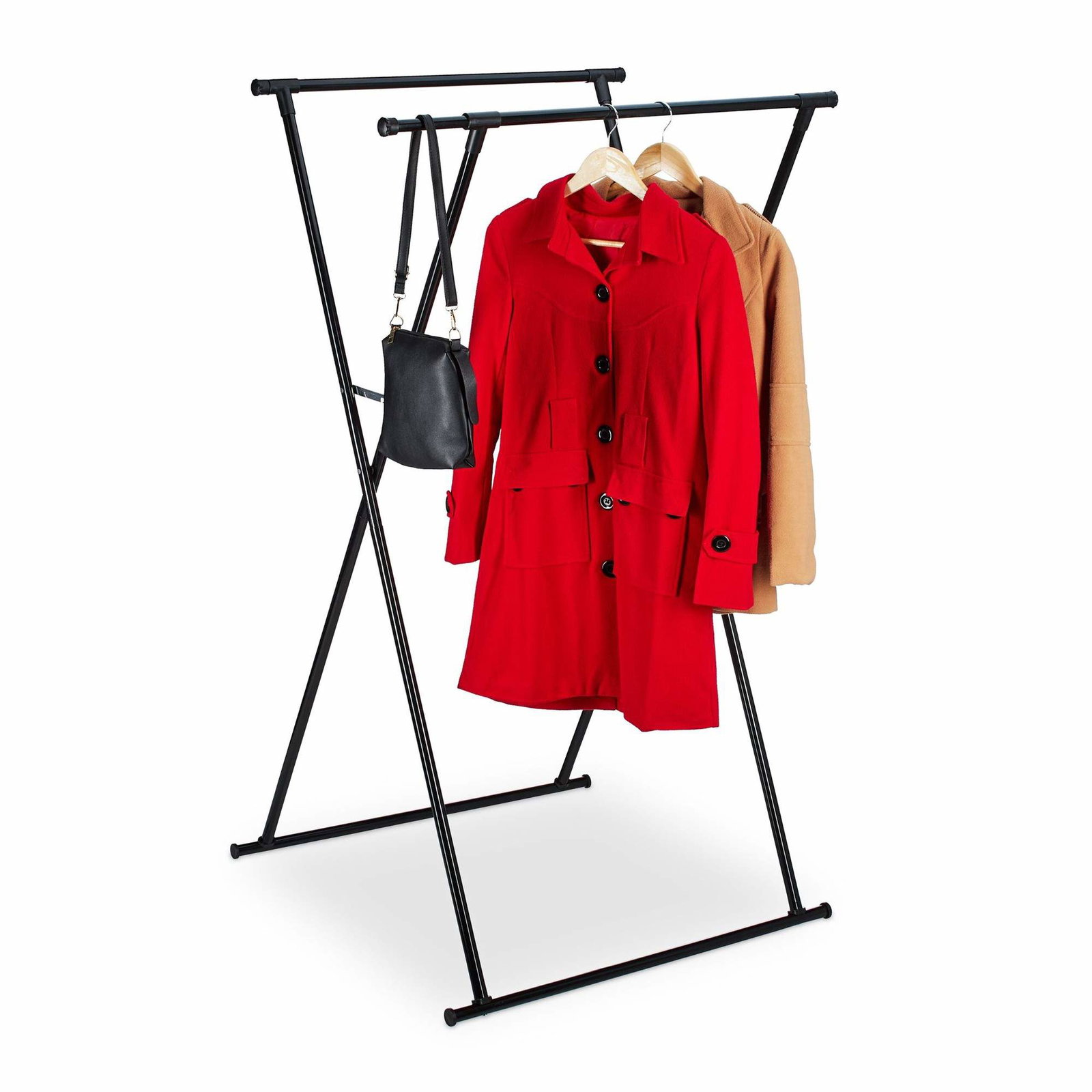 Klädhängare infällbar metall | Mode & Accessoarer - Kläder - Klänningar | Pryloteket