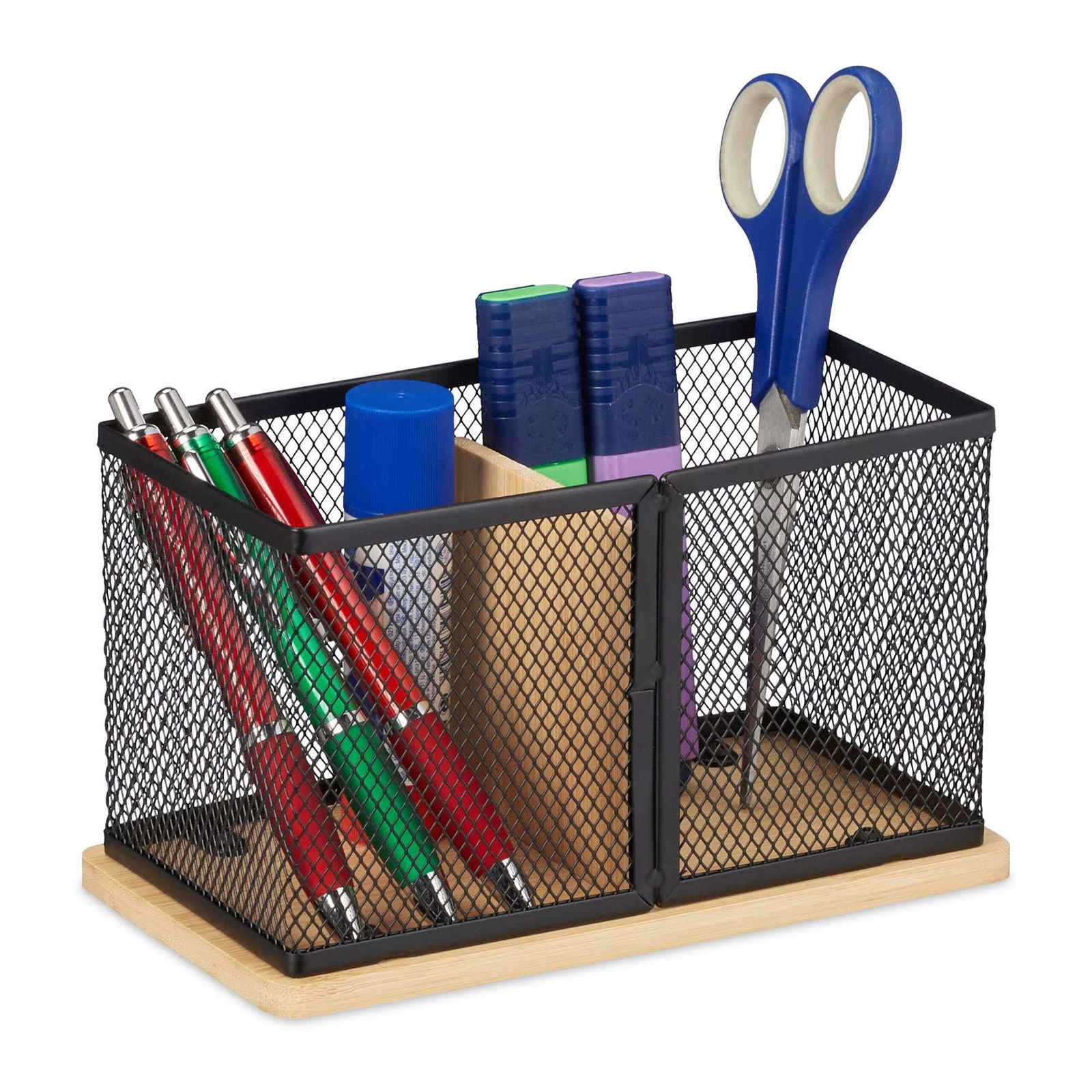 Penholder i bambus og mesh