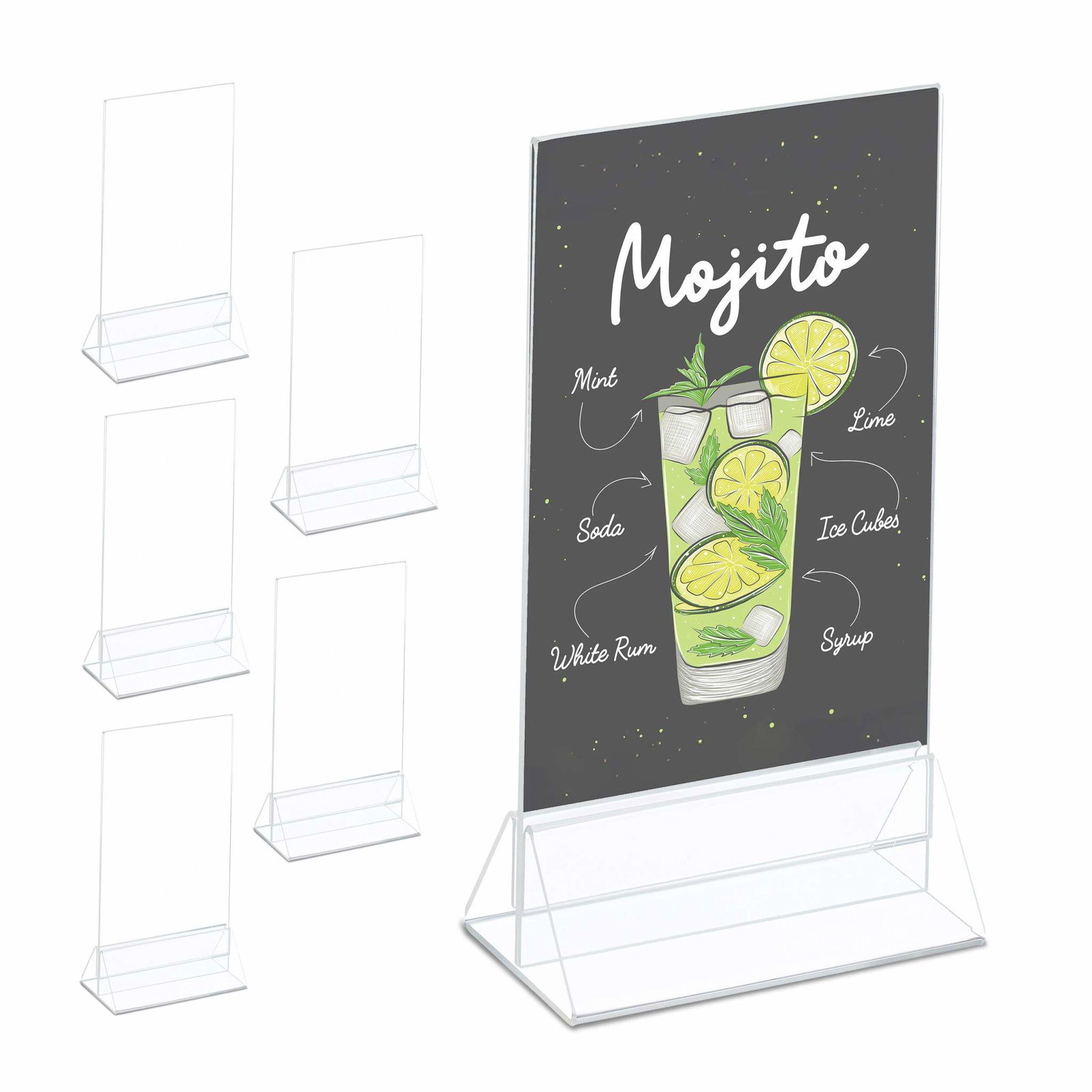 uppsättning med 6 bordsstativ DIN A6 | Hem & Hobby | Pryloteket