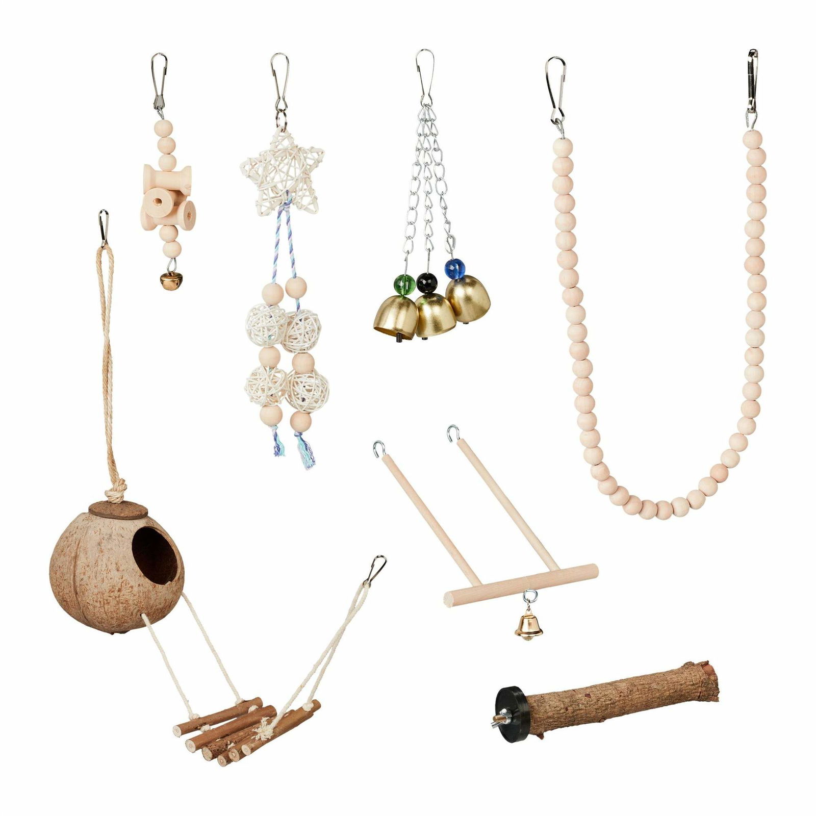 fuglelegetøj i 7 dele