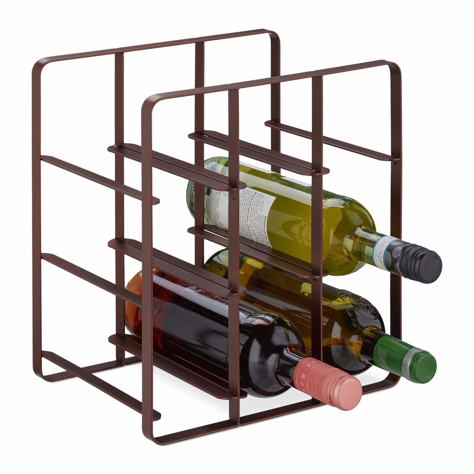 Vinställ i metall för 9 flaskor | Mode & Accessoarer - Kläder - Skor | Pryloteket