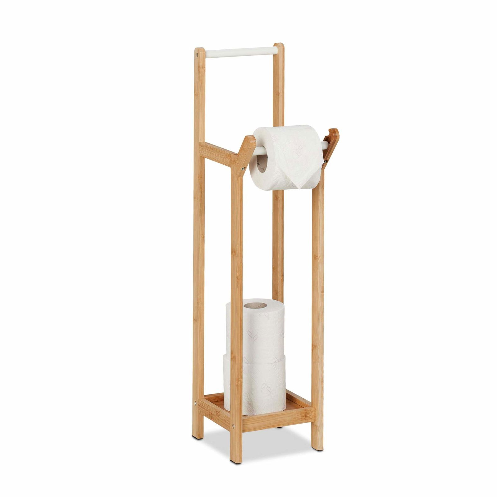 Toiletpapirholder i bambus Stående