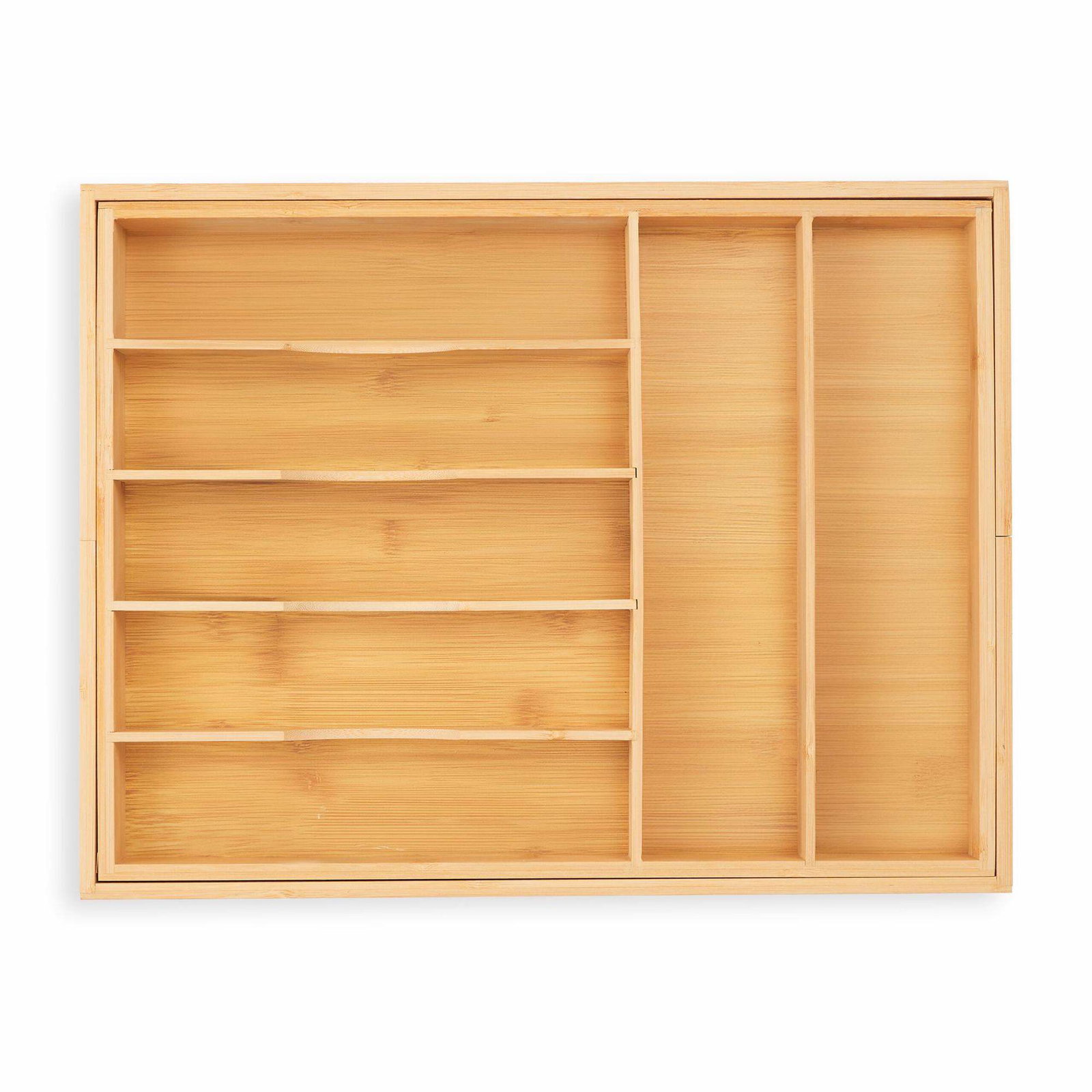 Utdragbar bestickbricka i bambu | Hem & Hobby - Hem & Hushåll - Kök - Köksredskap | Pryloteket