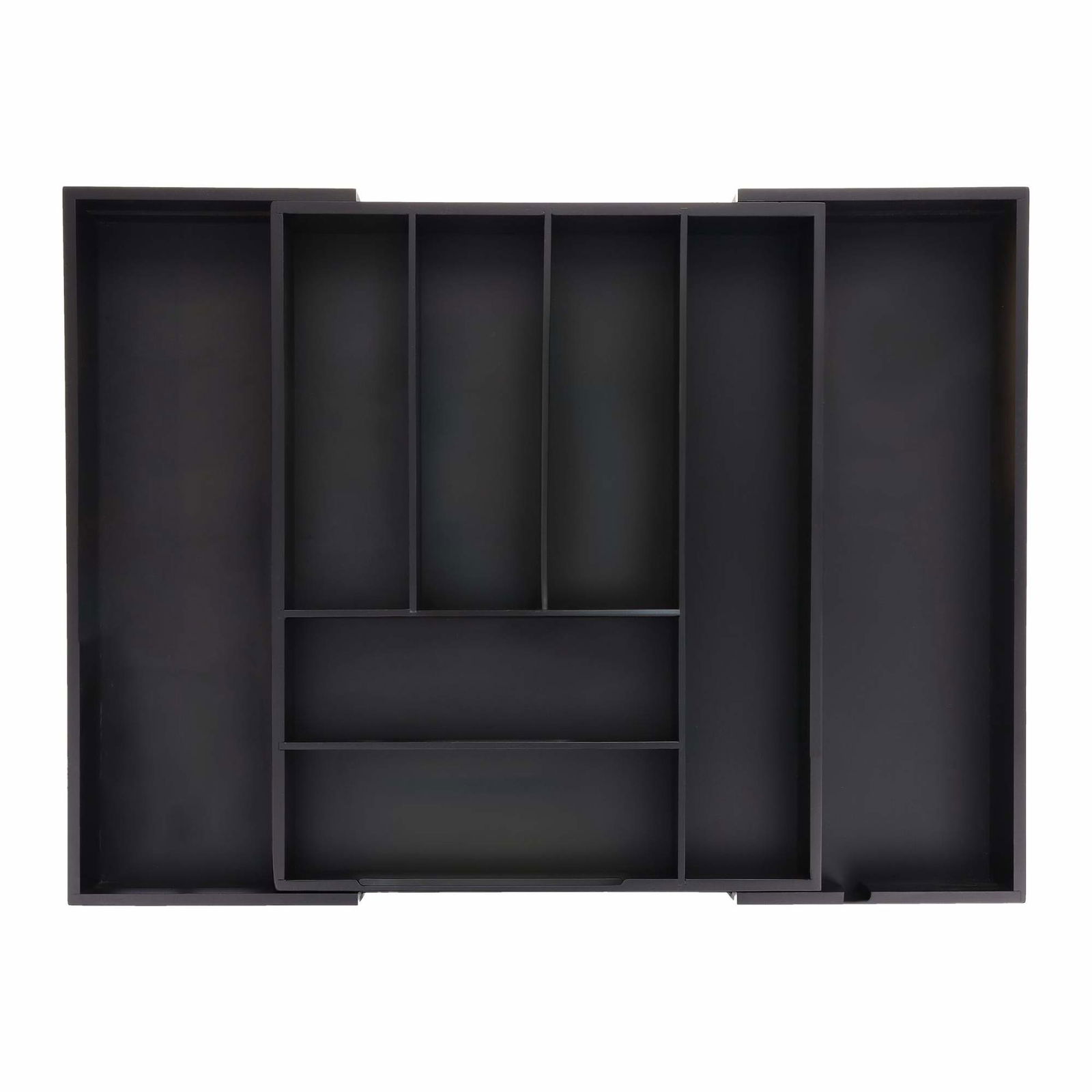 Udtrækkelig bambus bestikbakke