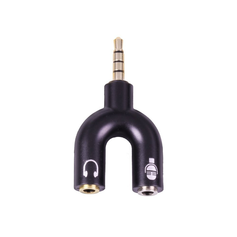 Spitter til hovedtelefoner og mikrofon - 3.5mm