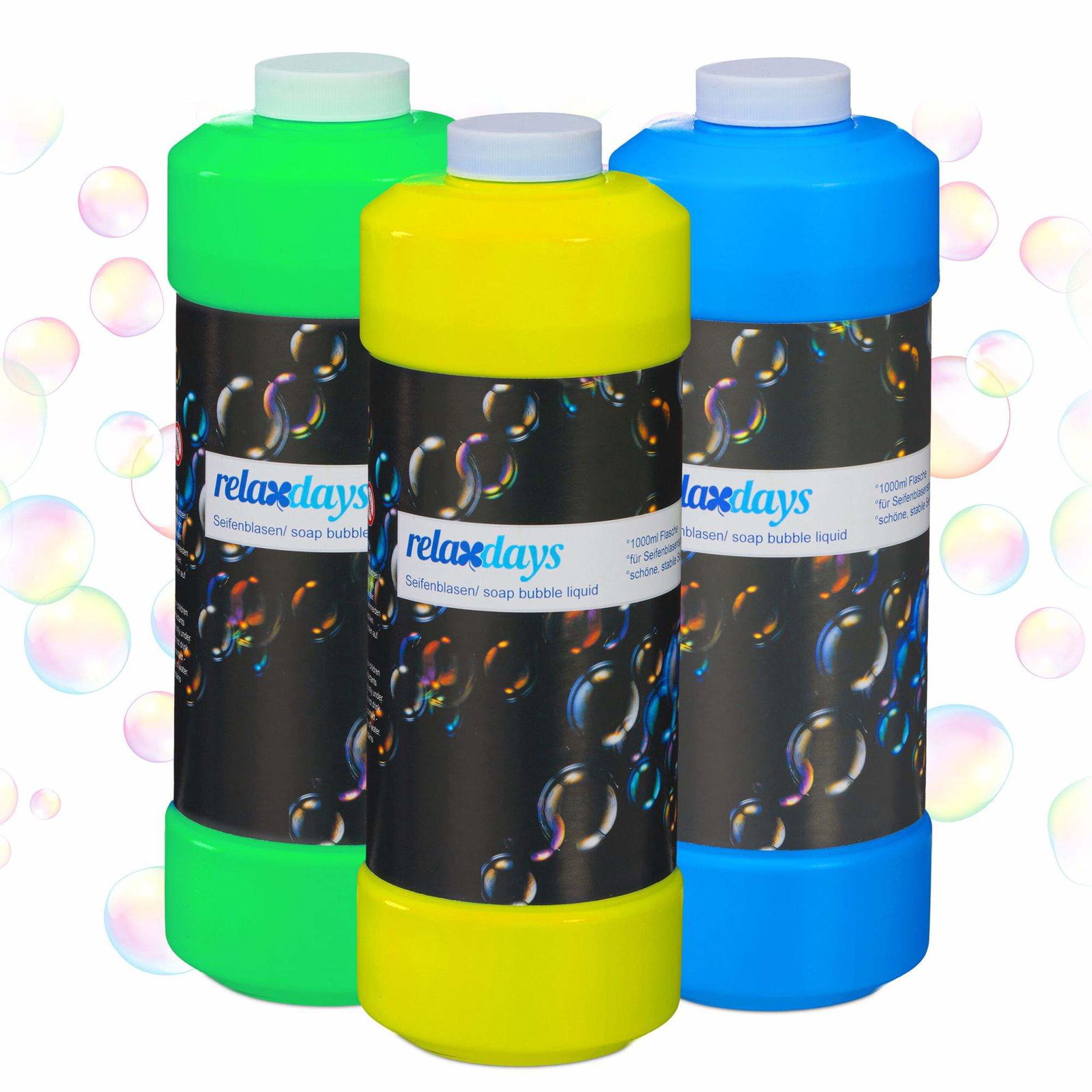 set med 3 såpbubblor refillflaska 1 l | Leksaker & Spel - Leksaker | Pryloteket