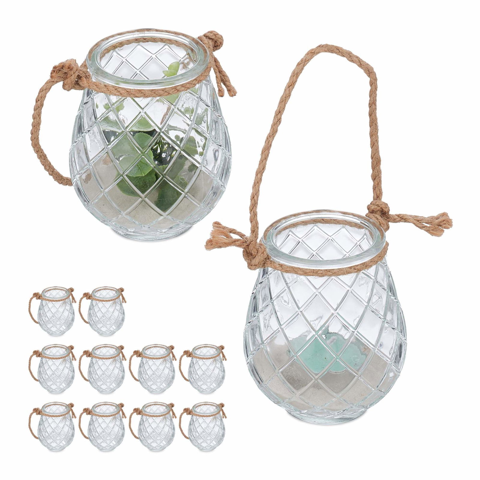 Transparent vindljusset om 12 st | Hem & Hobby - Hem & Hushåll - Balkong | Pryloteket