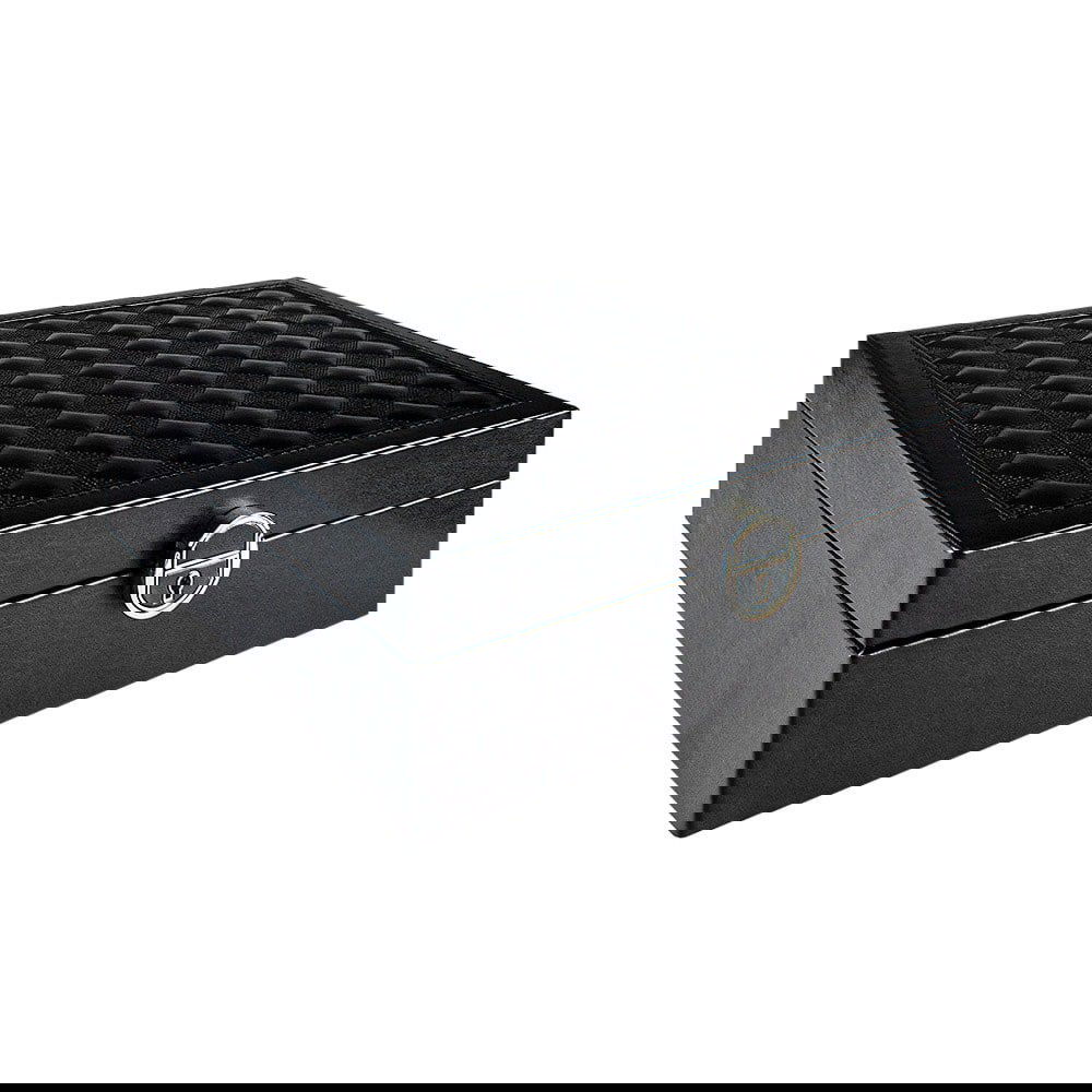 Vatteret Smykkeskrin med Rejseskrin - Sort