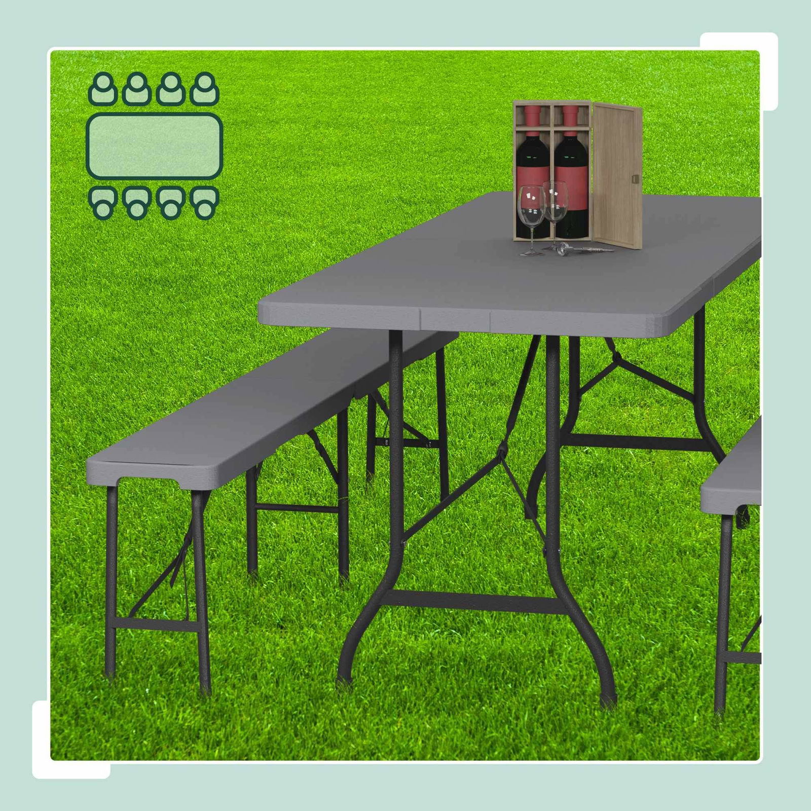 3-delt sammenklappeligt ølteltsæt