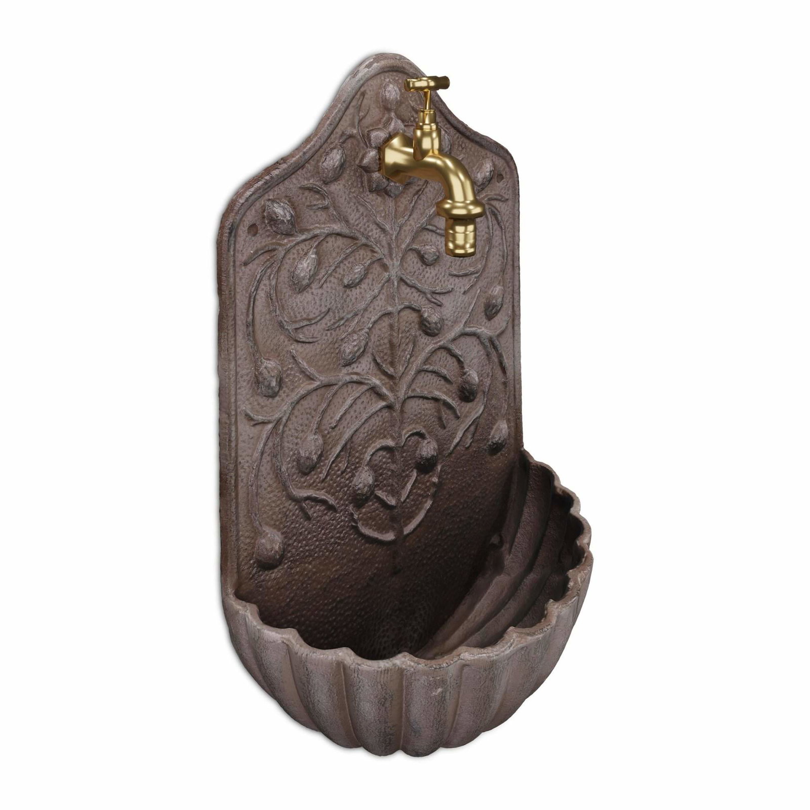 Brun väggfontän | Hem & Hobby - Hem & Hushåll - Tvätt | Pryloteket