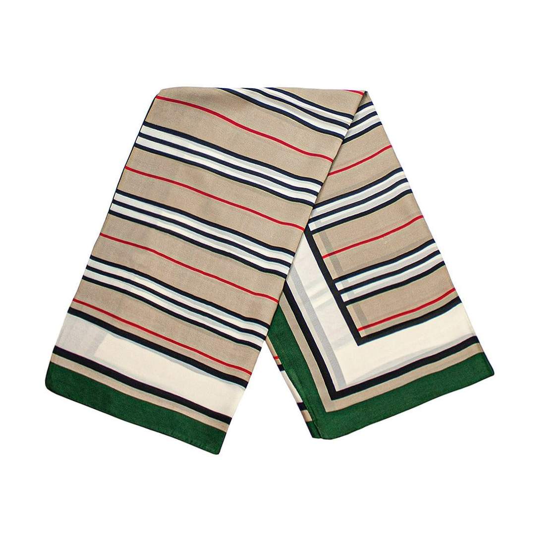 Randig scarf - Grön, Nr. 30 | Mode & Accessoarer - Kläder - Övrigt | Pryloteket