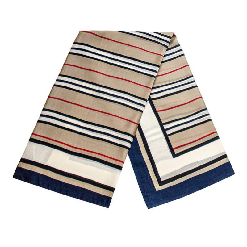 Striped scarf Navy Blue, No. 33 eStore