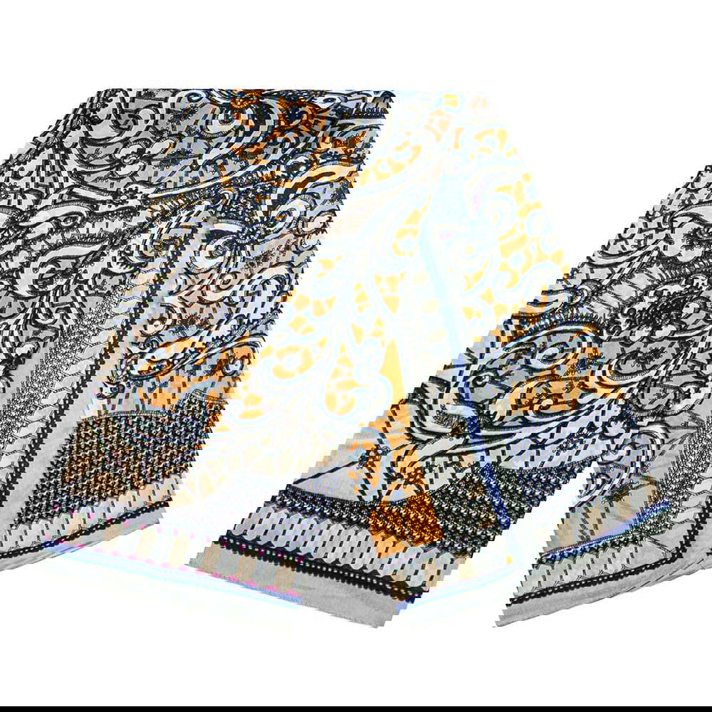 Tørklæde med paisleymønster - Orange, Nr. 10