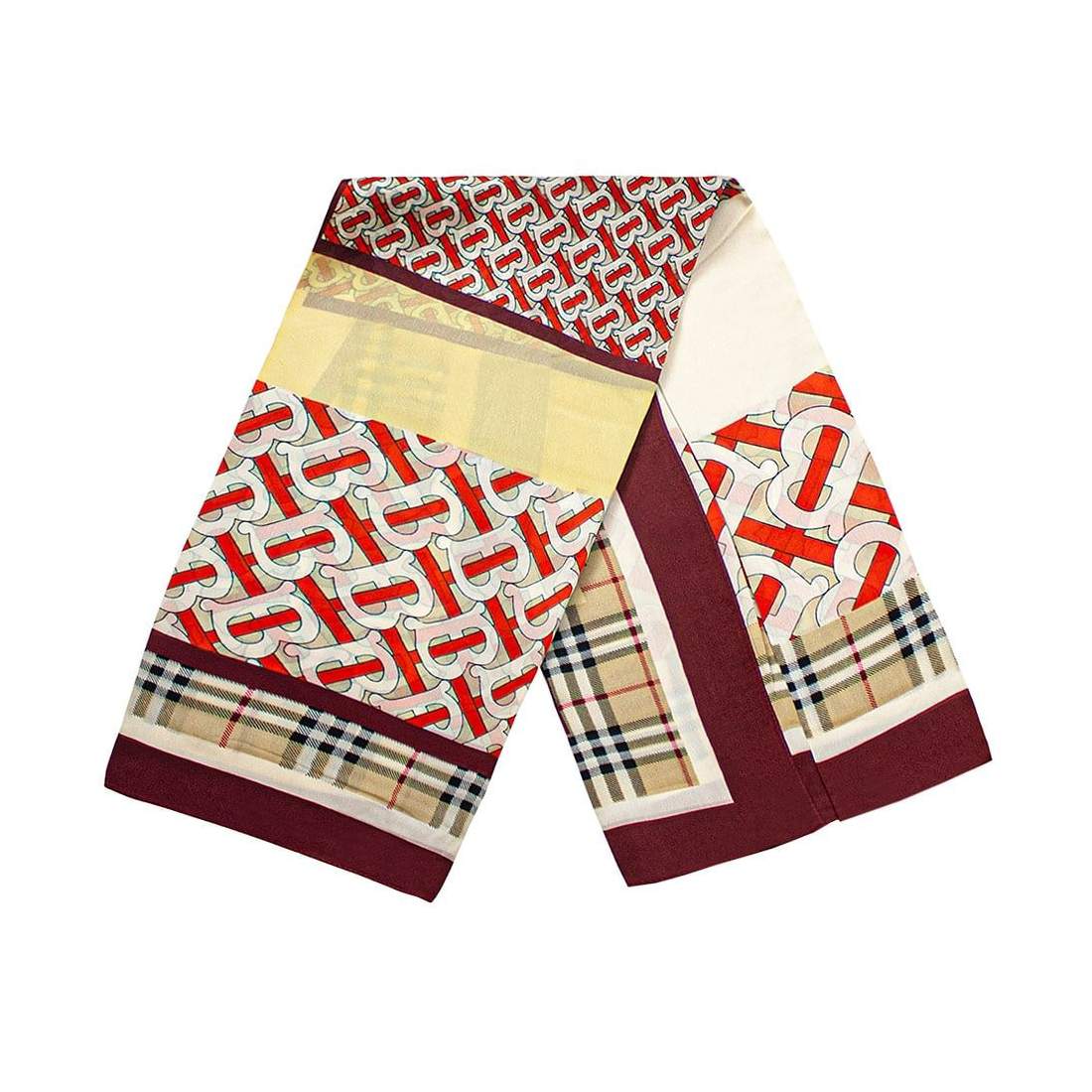 Mönstrad scarf - Orange, Nr. 23 | Mode & Accessoarer - Kläder - Övrigt | Pryloteket