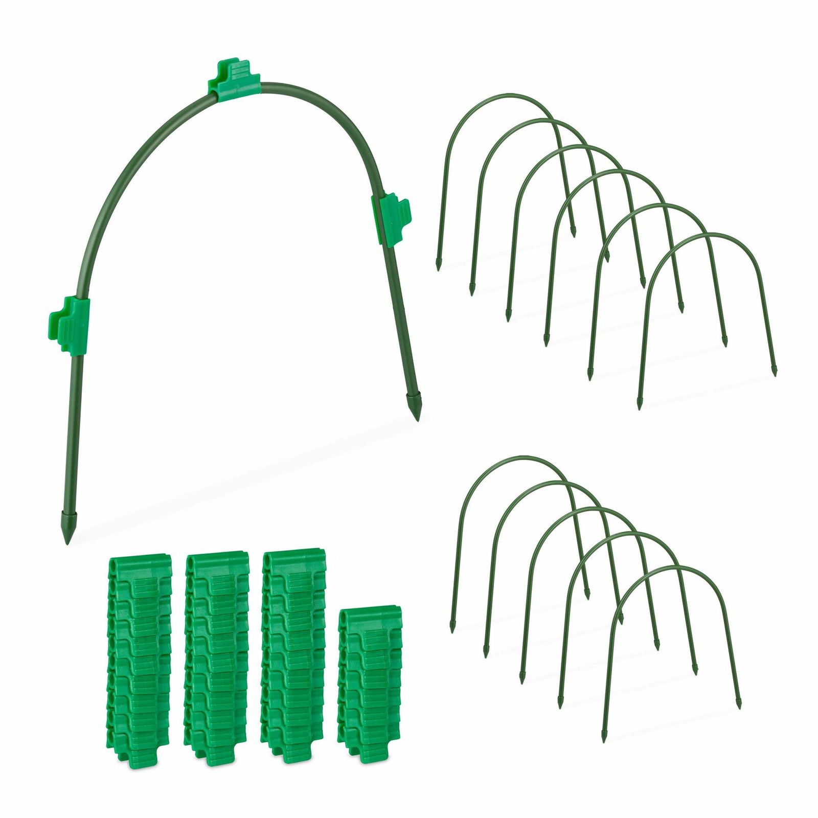 sæt med 12 tunnelbuer med planteclips