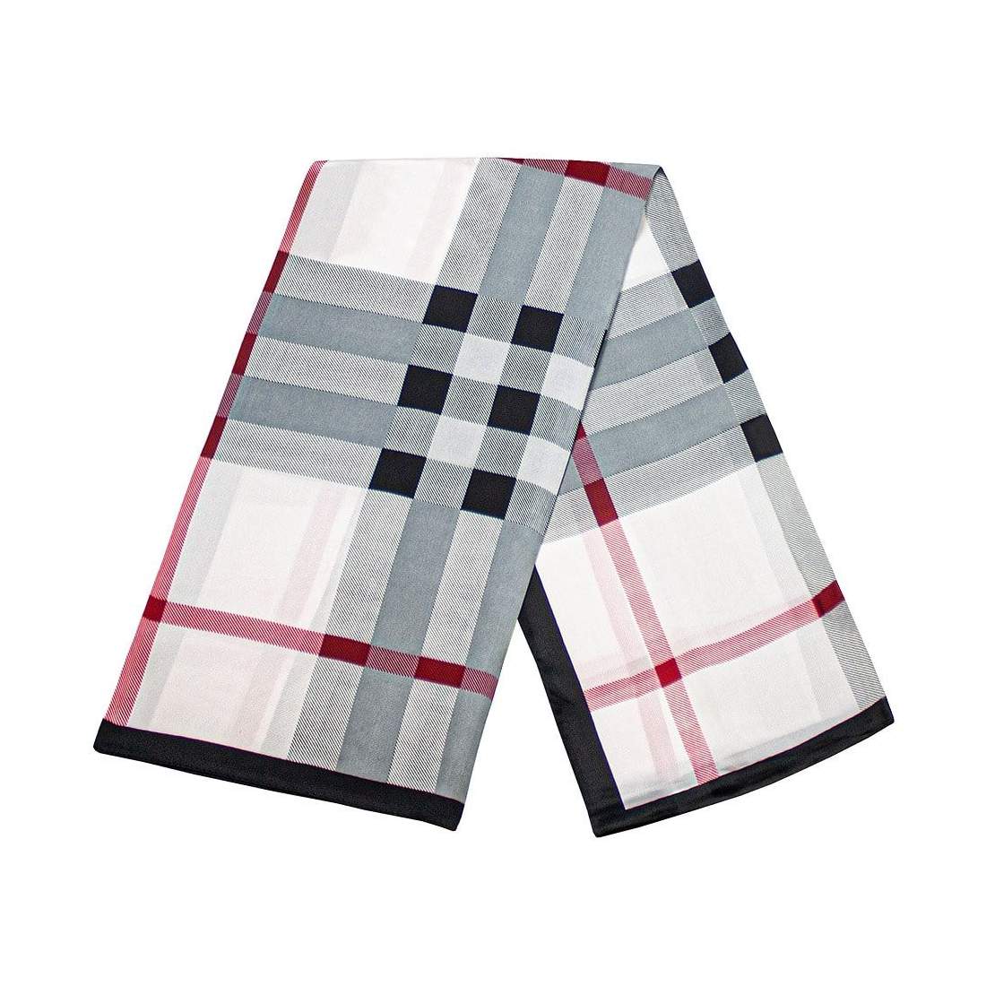 Scarf med rutmönster - Vit, Nr. 22 | Mode & Accessoarer - Kläder - Övrigt | Pryloteket