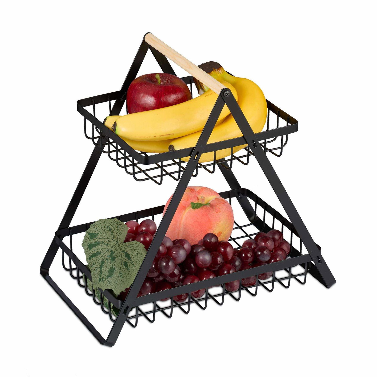 2-delt frugtkurv etagere
