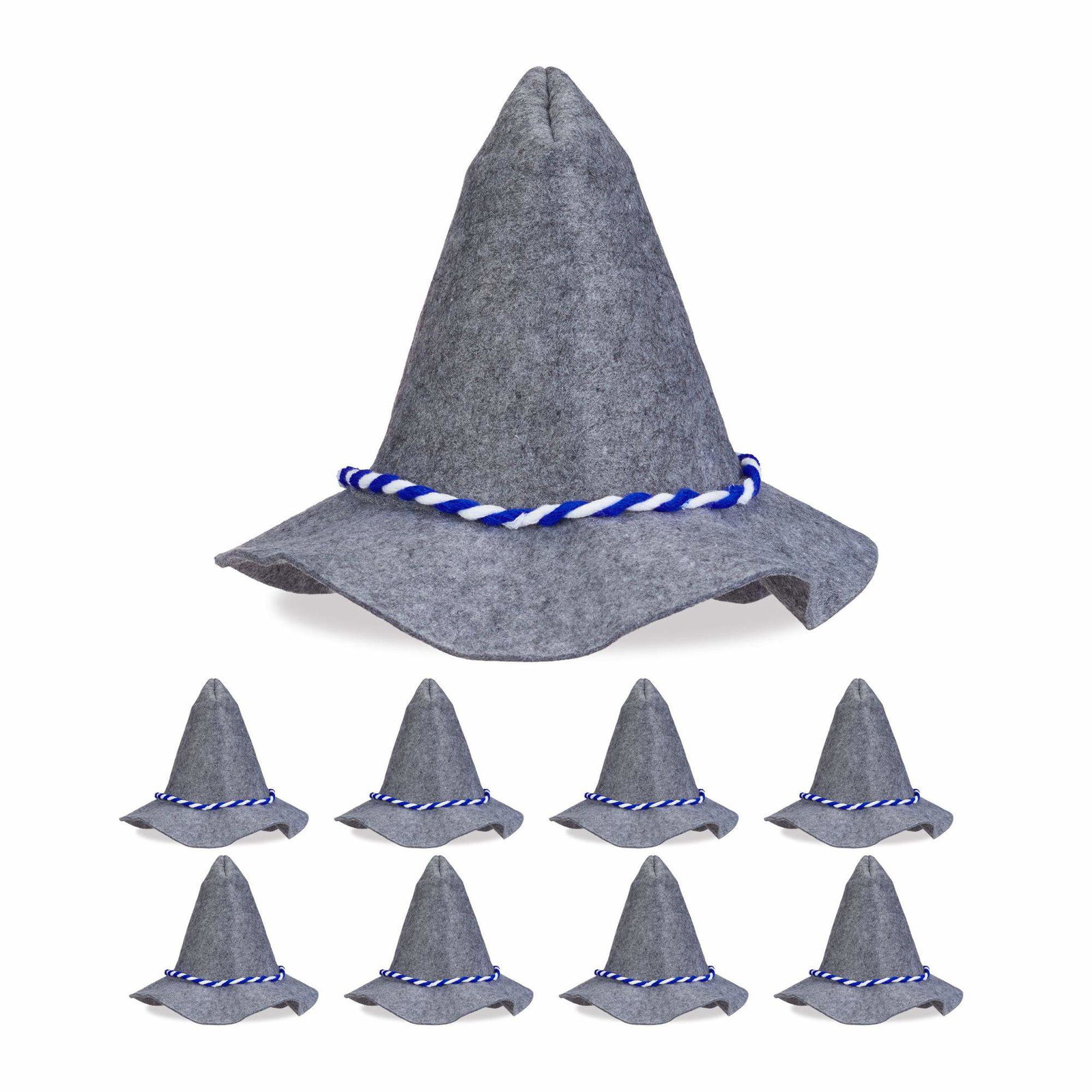 Seppelhatt med blå och vit sladd set om 9 st | Hem & Hobby | Pryloteket