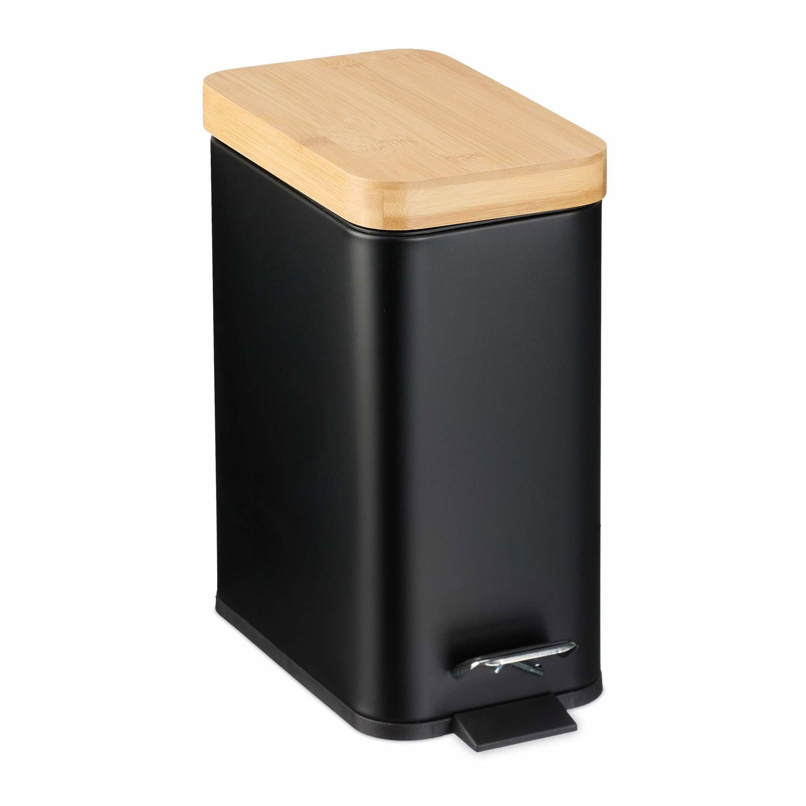 Soptunna för badrum 5 liter med bambulock | Elektronik - Biltillbehör - Bilsystem - Handsfree | Pryloteket