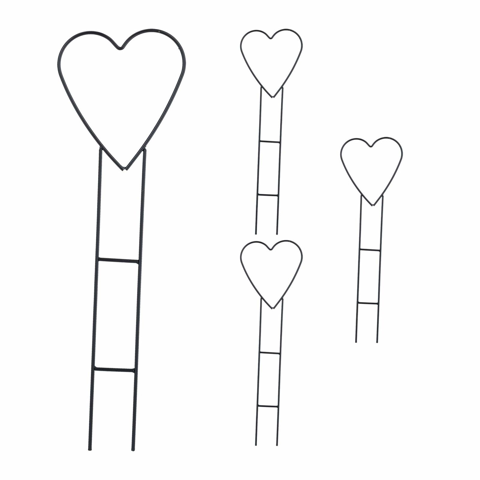 Hjerteklatrestøtter i sæt med 4 stk