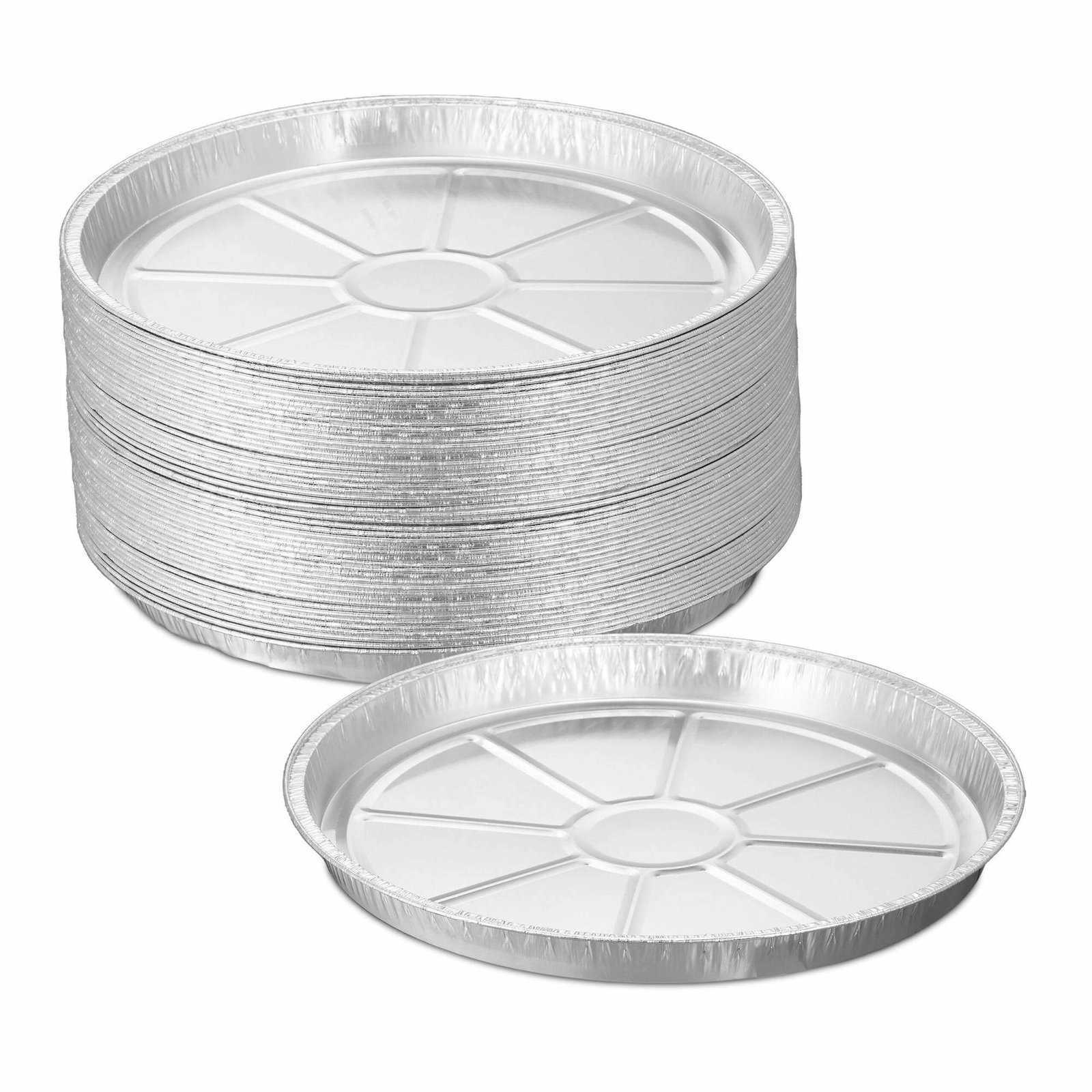 Runde aluminiumsbakker i sæt af 50 stk