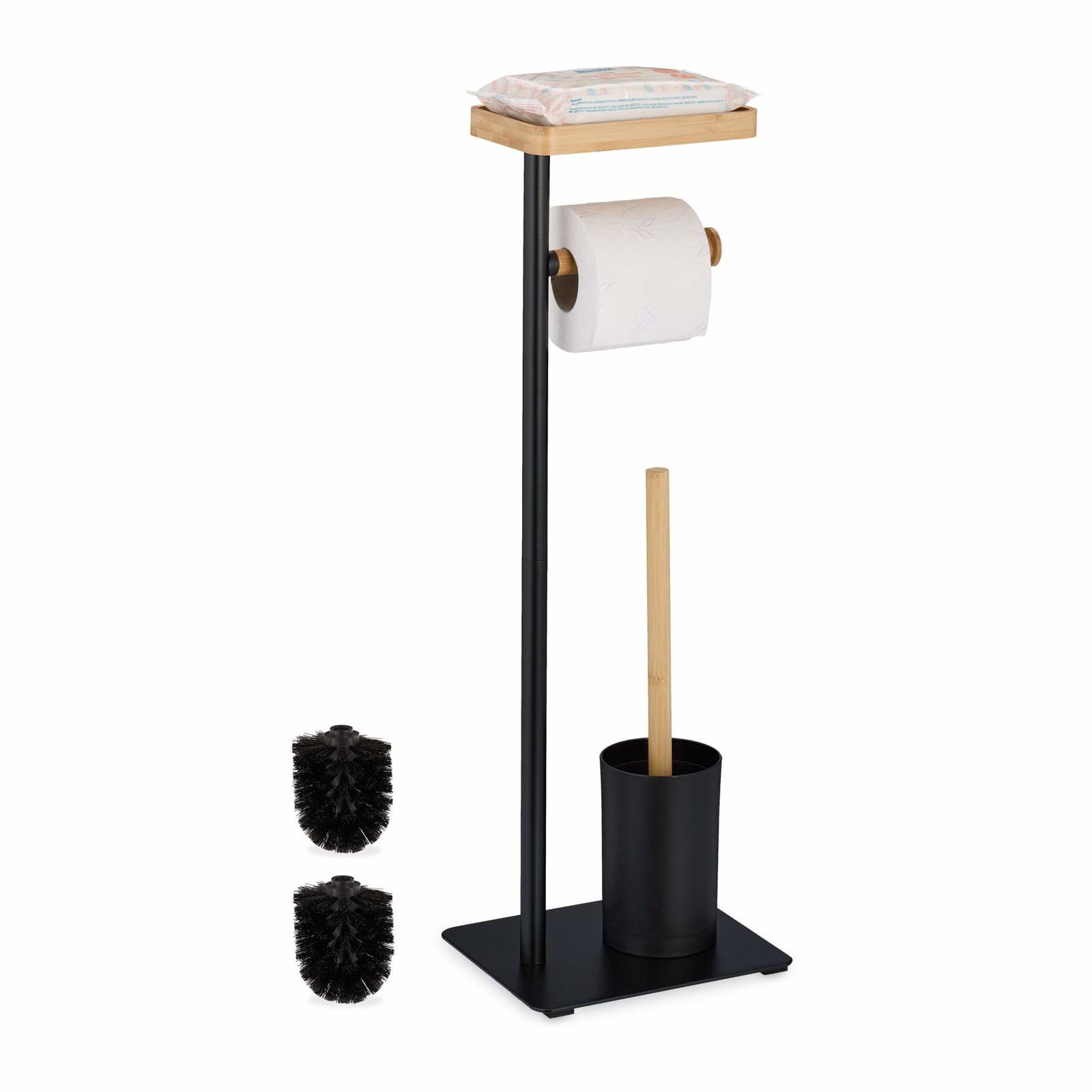 WC stol i bambus og jern