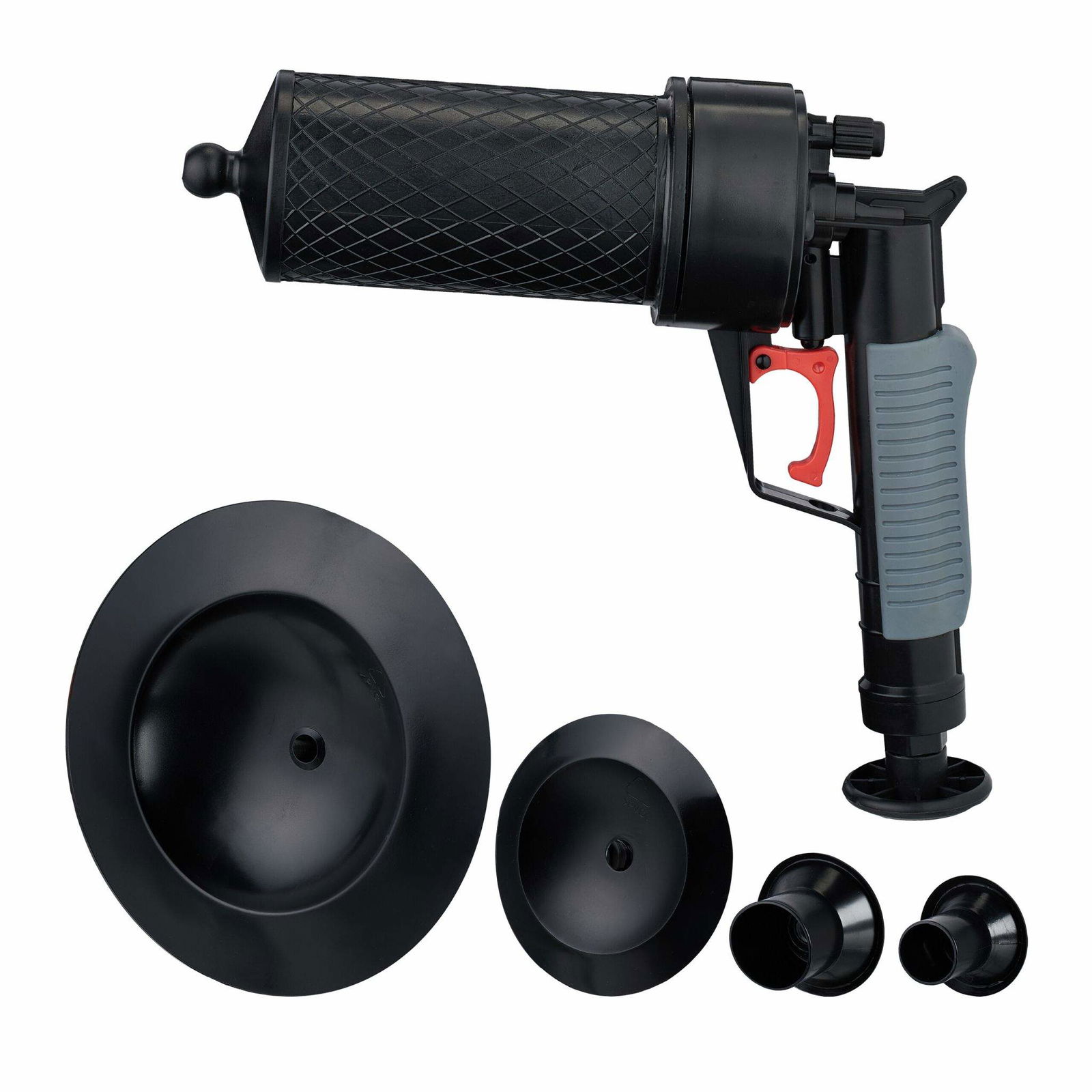 Rørrenser til trykluft med 4 tilbehør