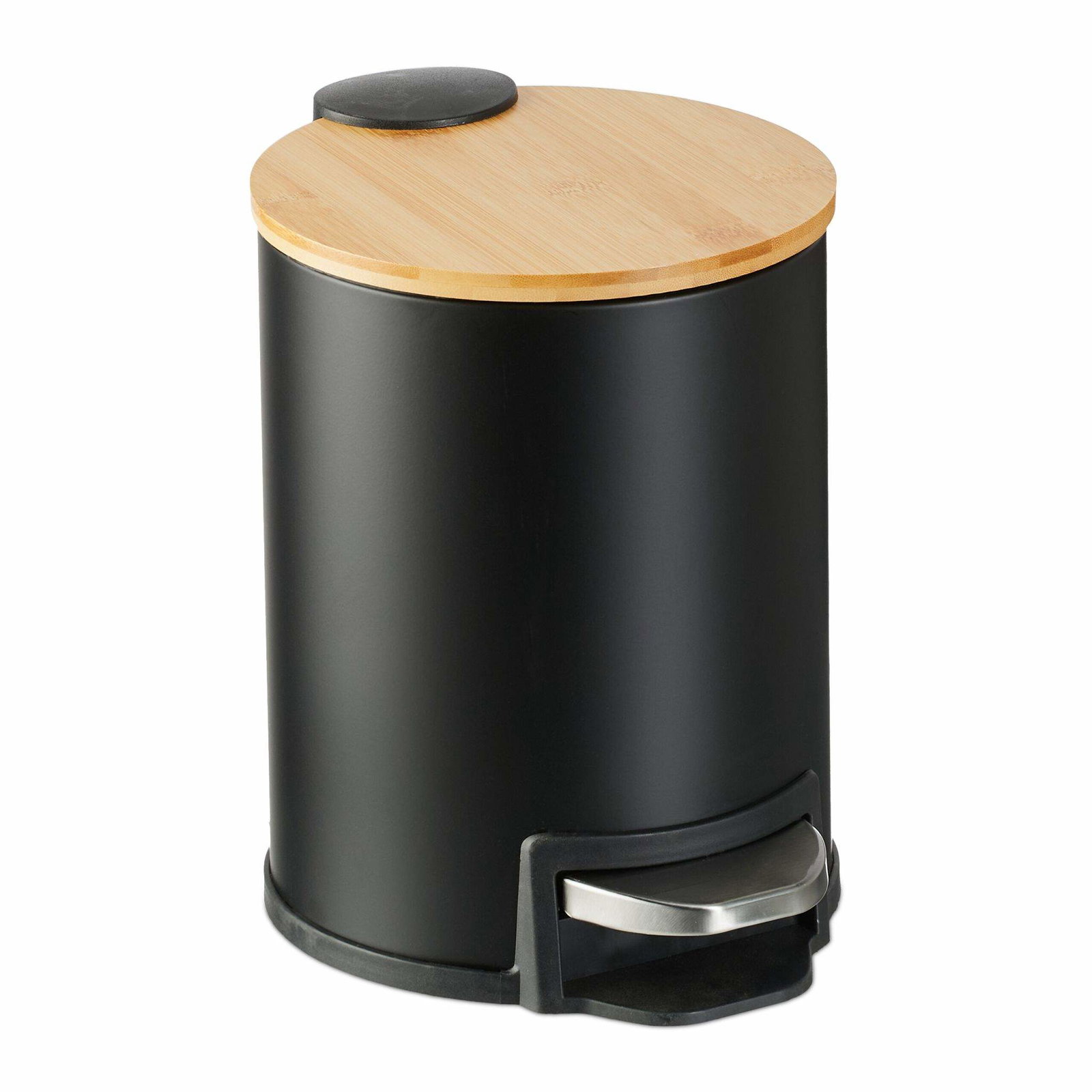 Avfallsbehållare för badrum 3 liter med bambulock | Elektronik - Biltillbehör - Bilsystem - Handsfree | Pryloteket