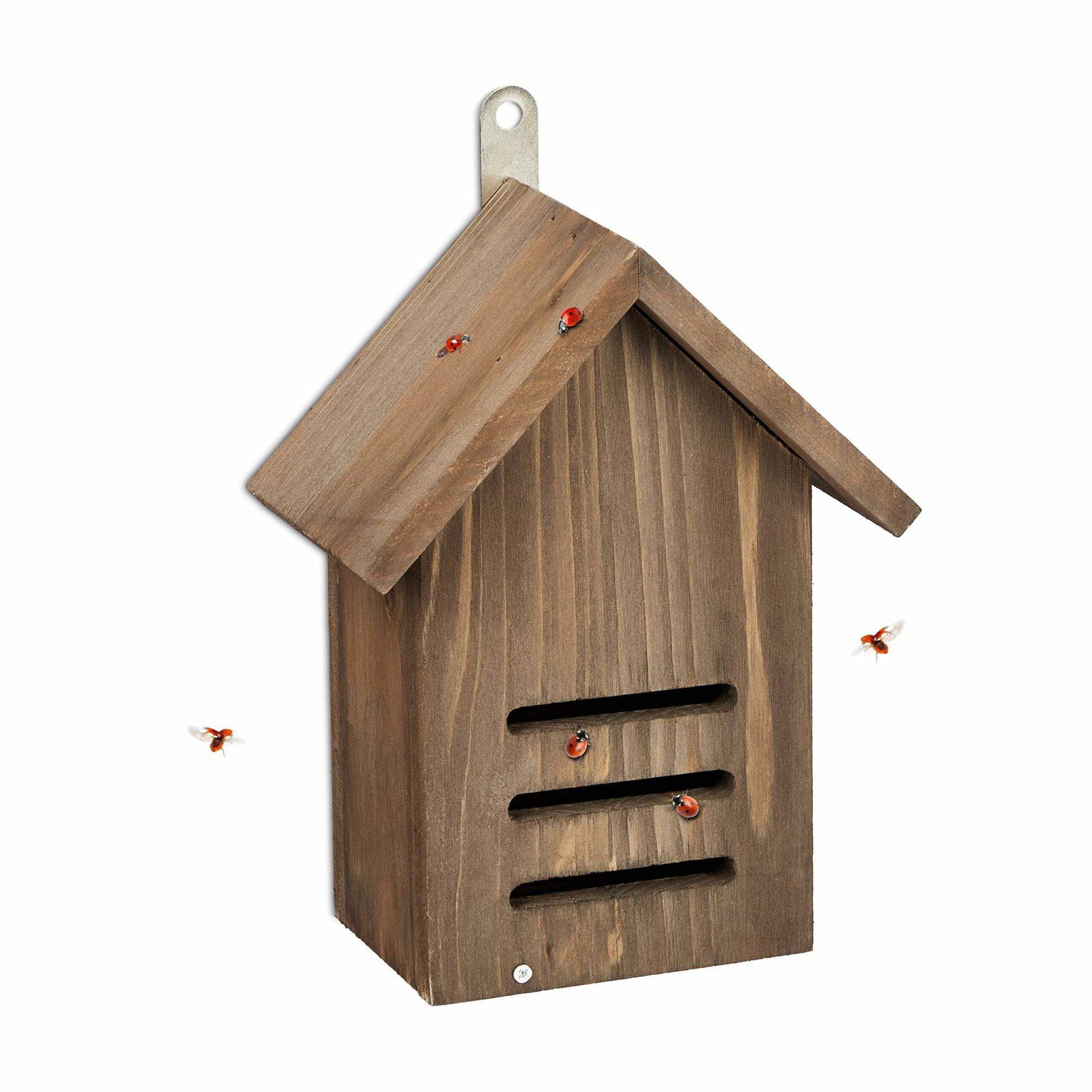 Nyckelpigahus i brunt granträ | Hem & Hobby - Hem & Hushåll - Balkong | Pryloteket