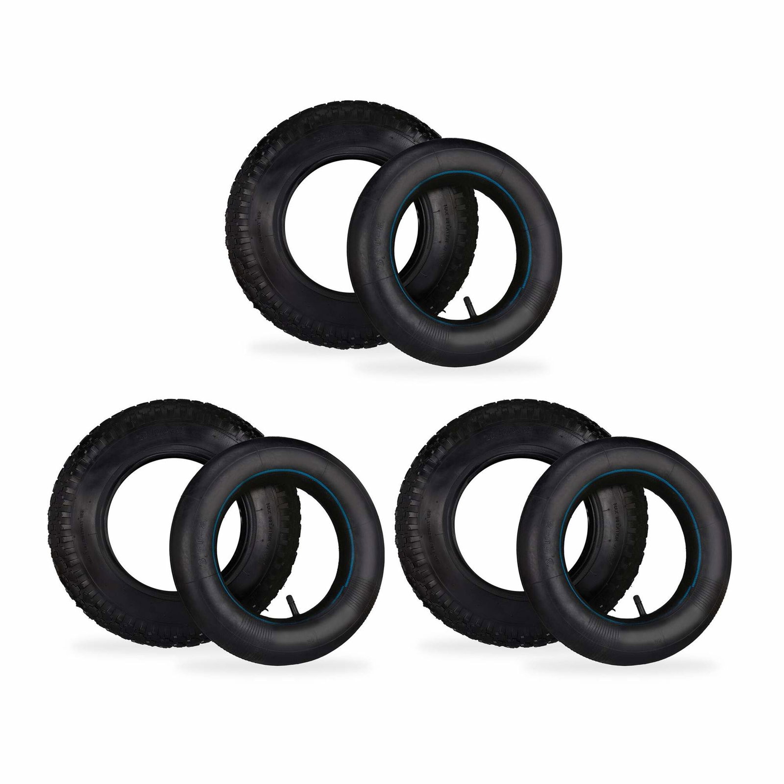 3x lastbilsdäck 3.50-8 med innerslang | Hem & Hobby | Pryloteket