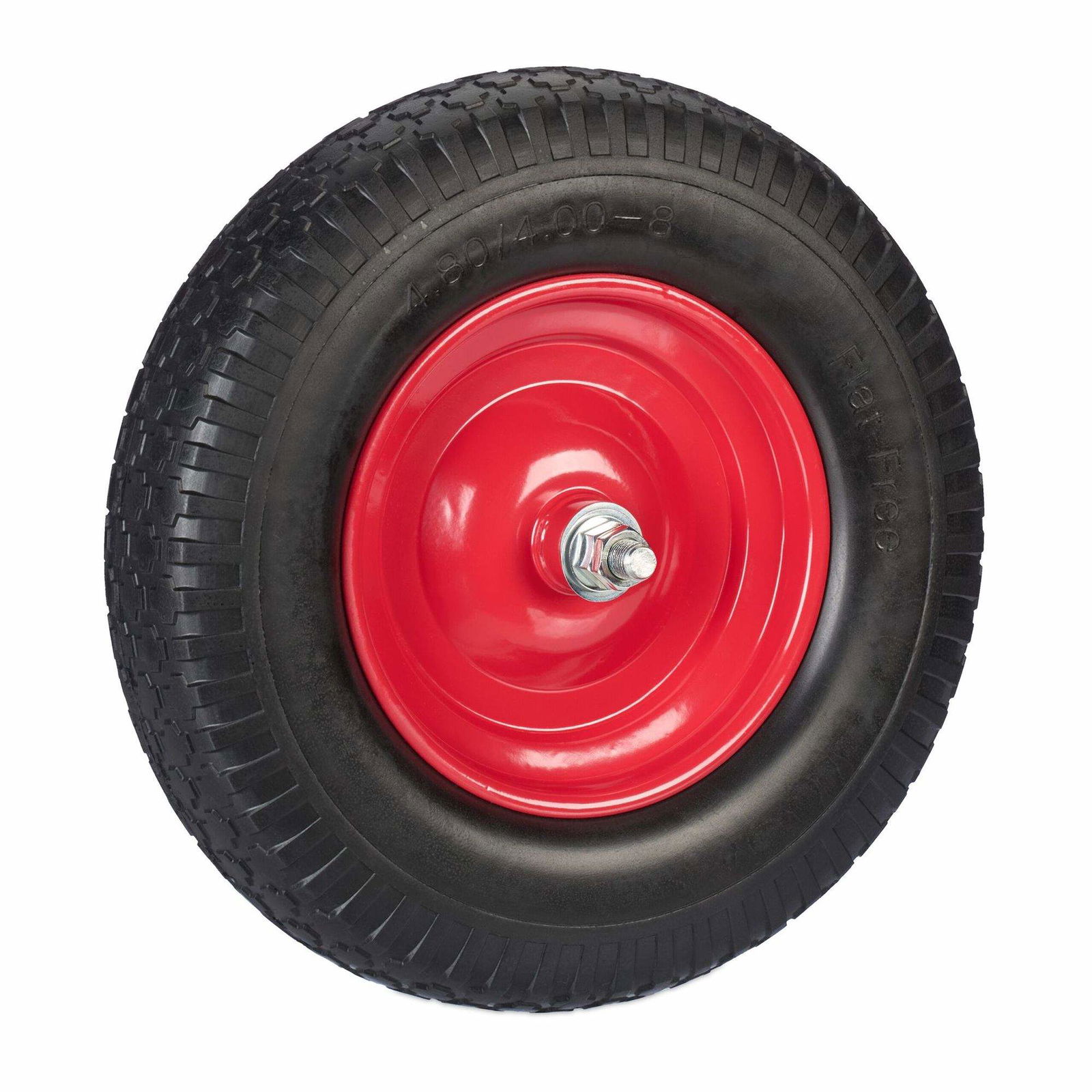 Hjul til trillebør 4.00-8 med aksel