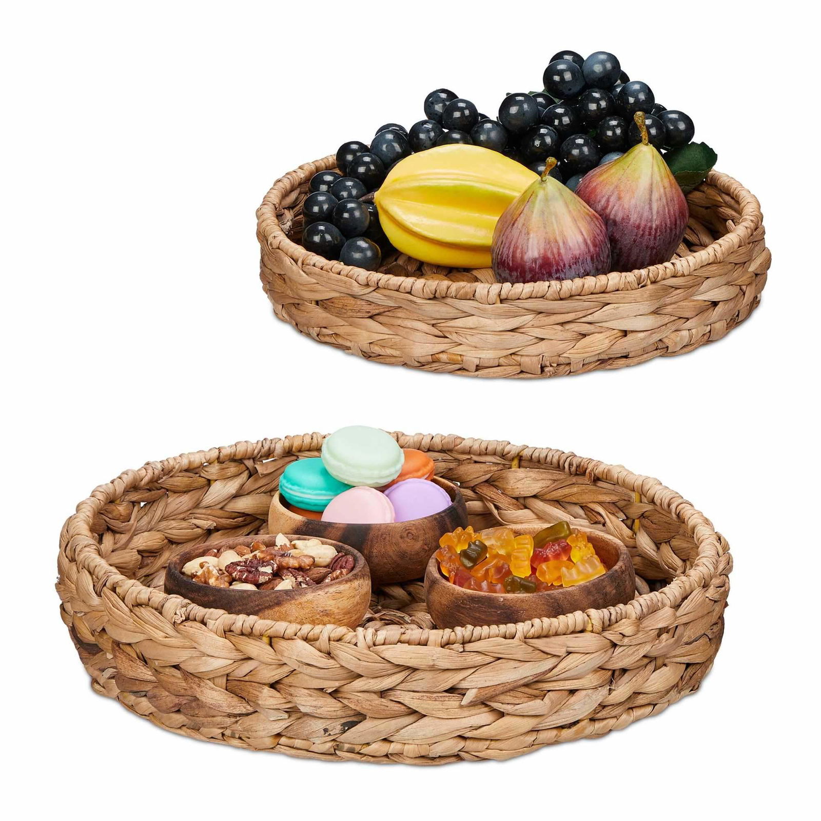 2-delt bakkesæt lavet af vandhyacint