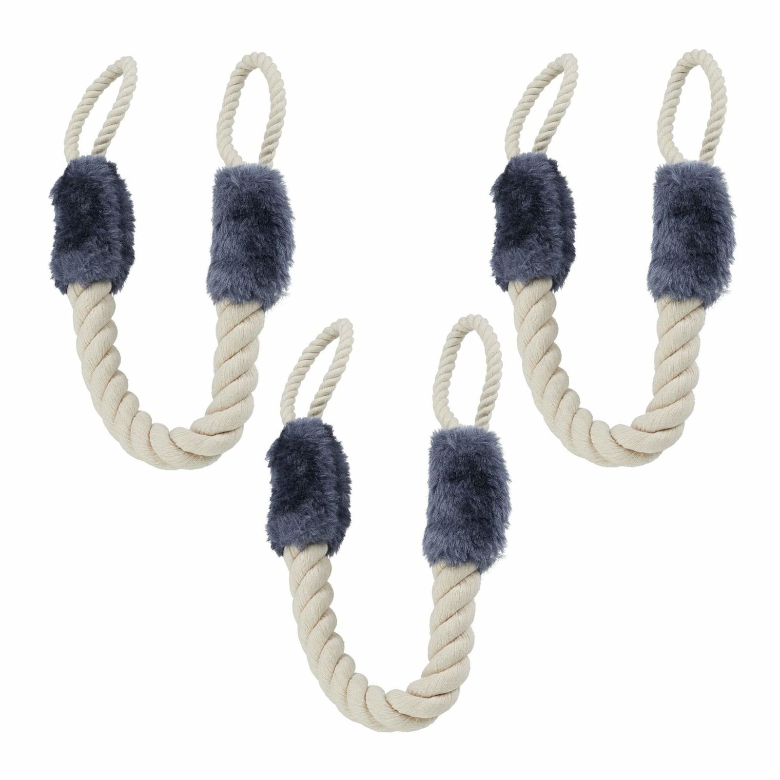 Clip til beskyttelse af dørsnor sæt af 3 grå