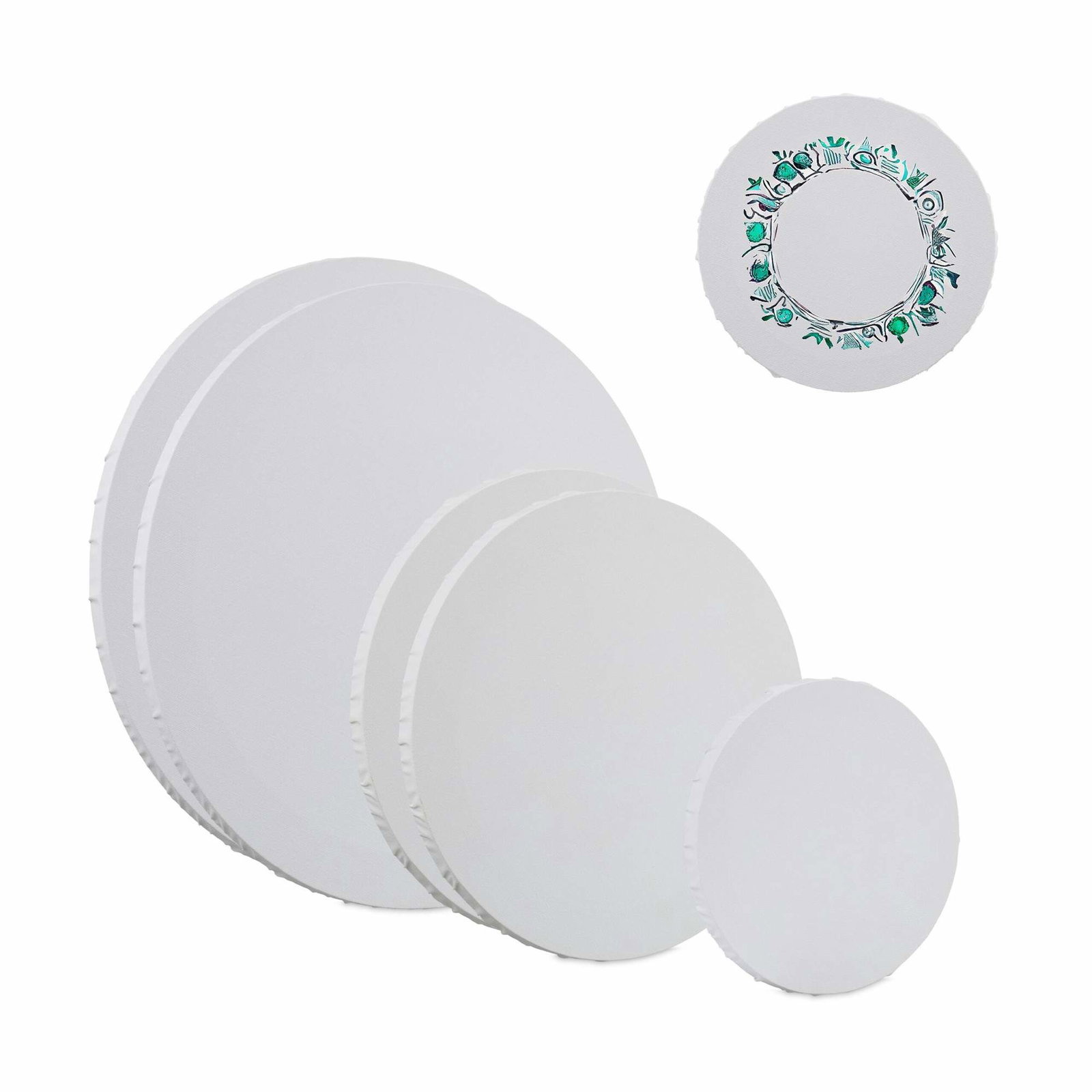 Canvas rund uppsättning om 6 | Hem & Hobby | Pryloteket