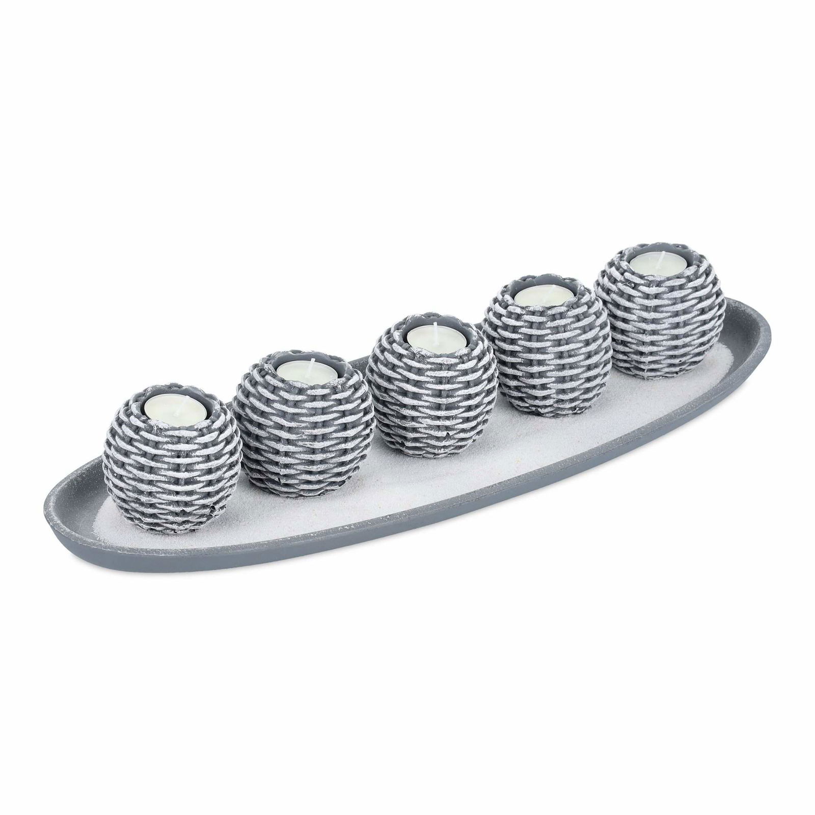 Lys dekoration med 5 fyrfadsstager