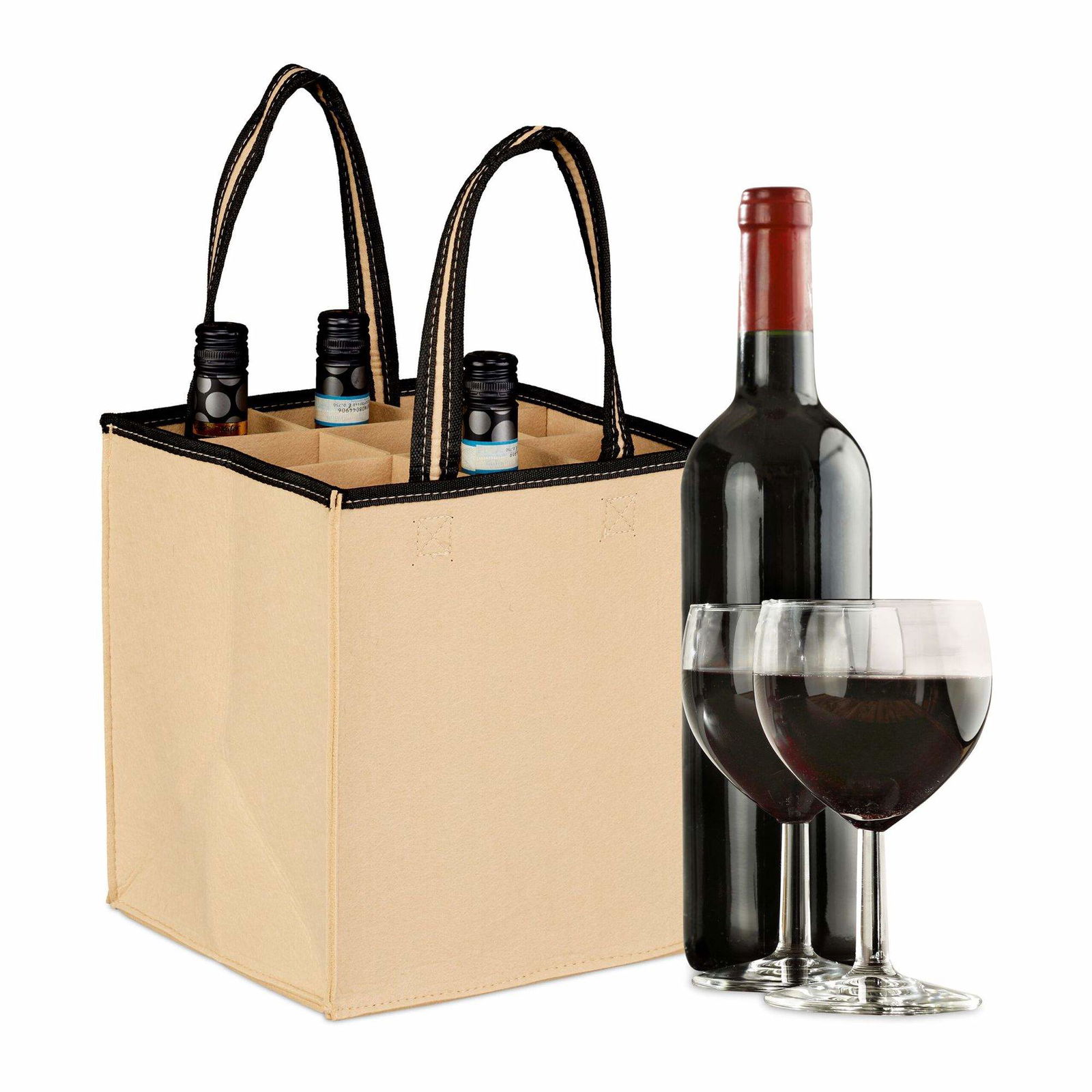 Flaskepose til 9 flasker Filt