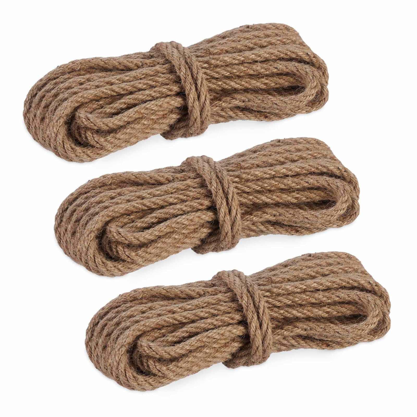 Jute rep 8 mm x 10 m uppsättning om 3 | Hem & Hobby | Pryloteket