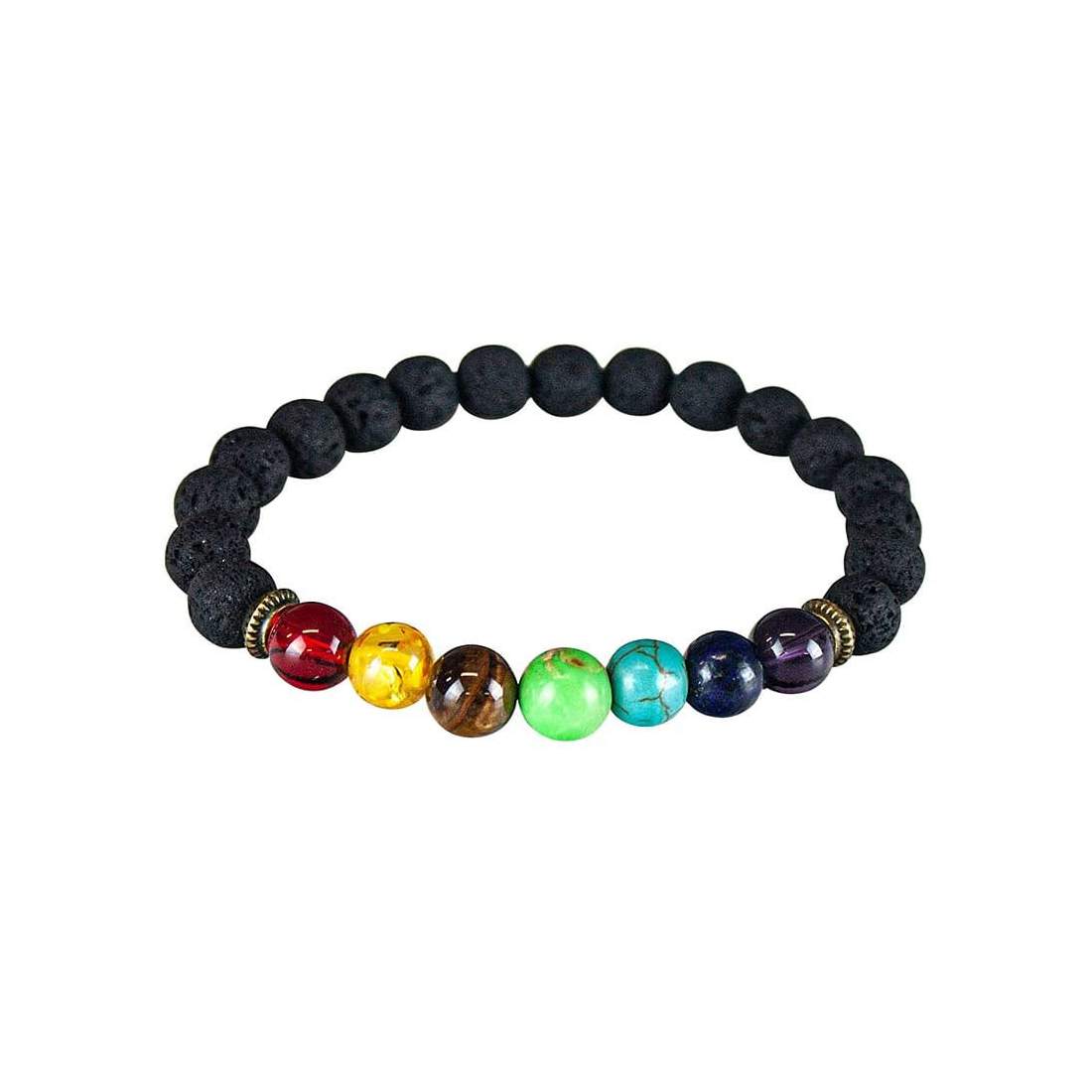 Chakraarmband med mässingsdetaljer | Mode & Accessoarer - Smycken, Smyckesset & Tillbehör - Armband | Pryloteket