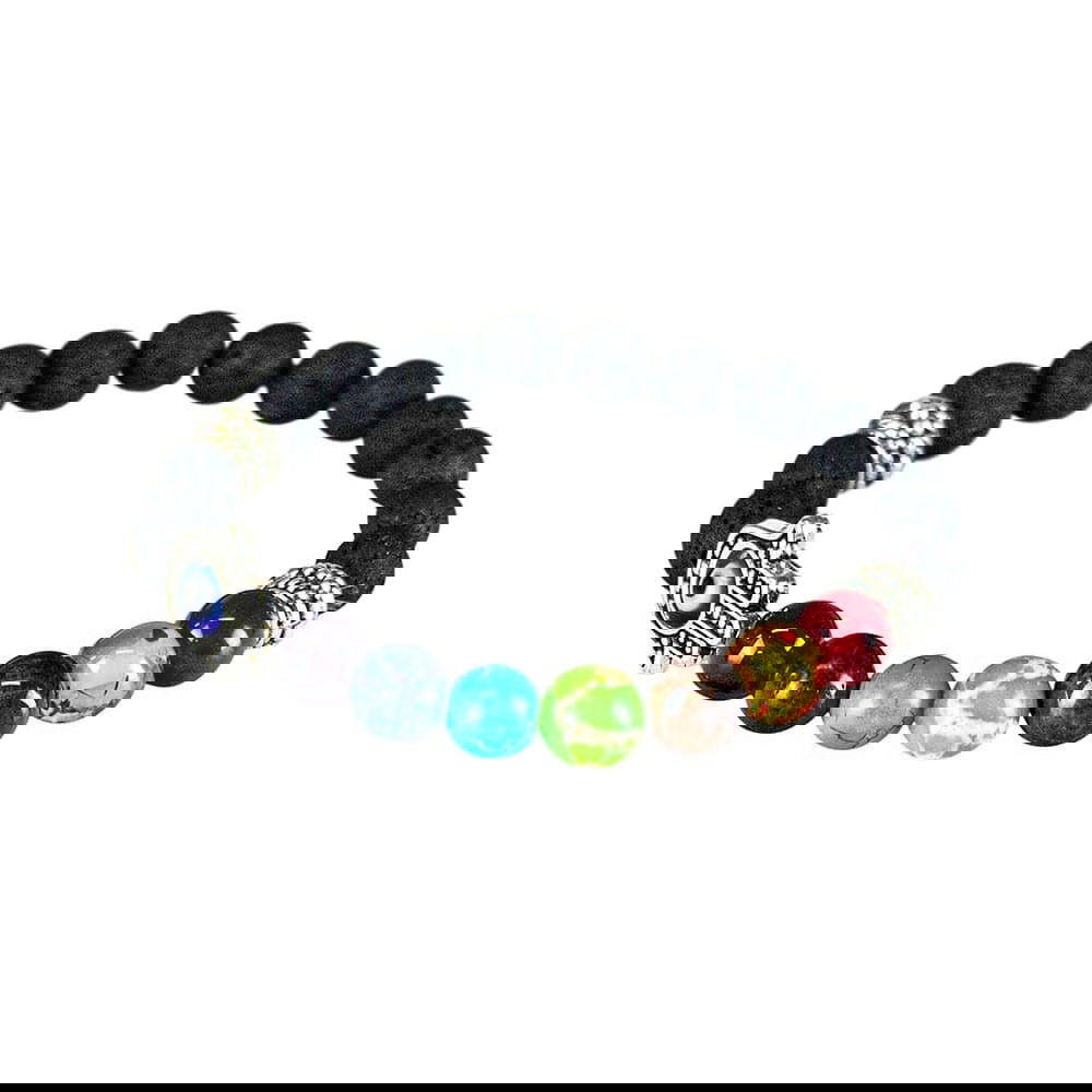 Chakraarmbånd med Hand of Fatima-detalje