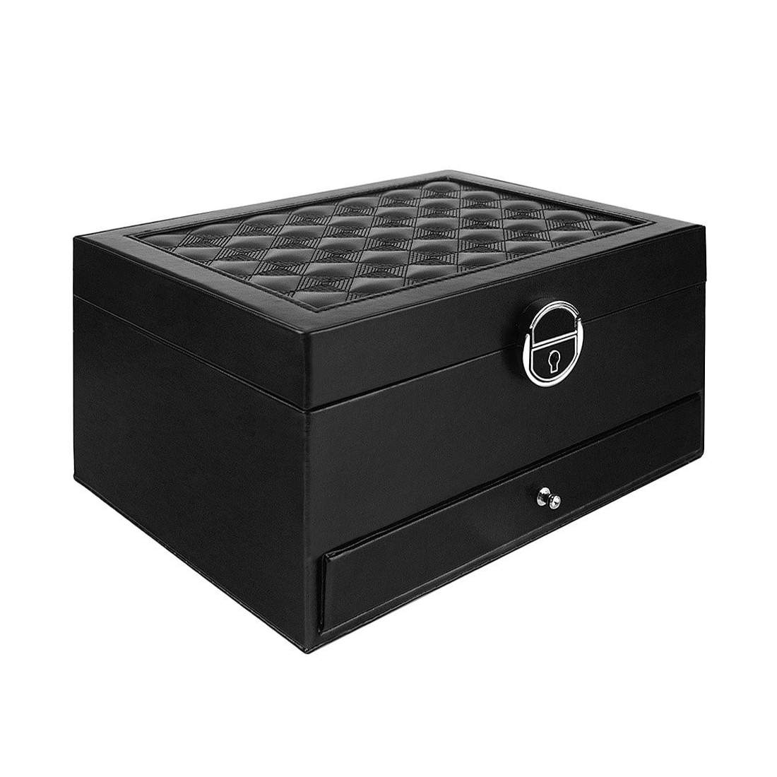 Quilted Jewelry Box Black eStore