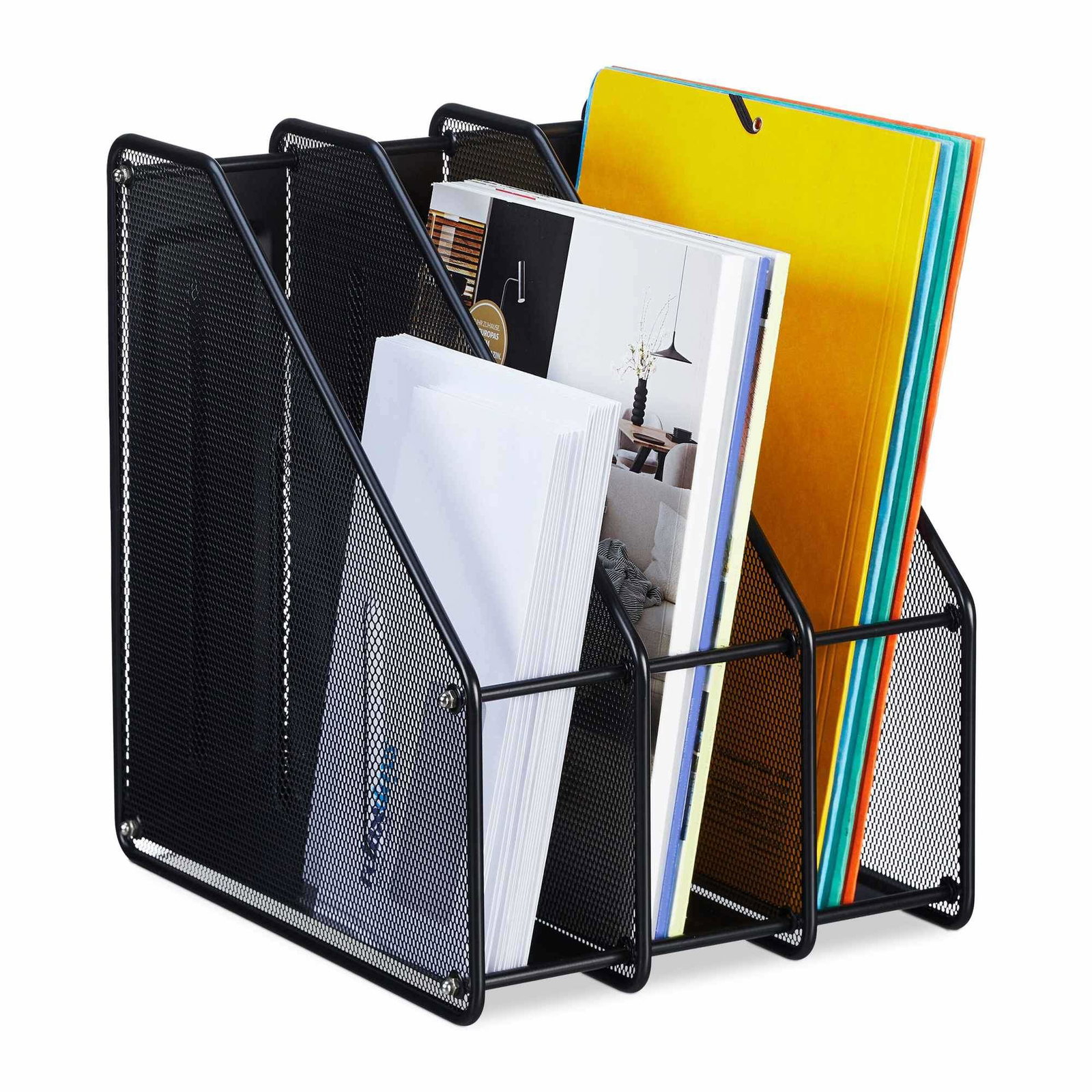 Tidskriftssamlare med 3 fack | Hem & Hobby | Pryloteket