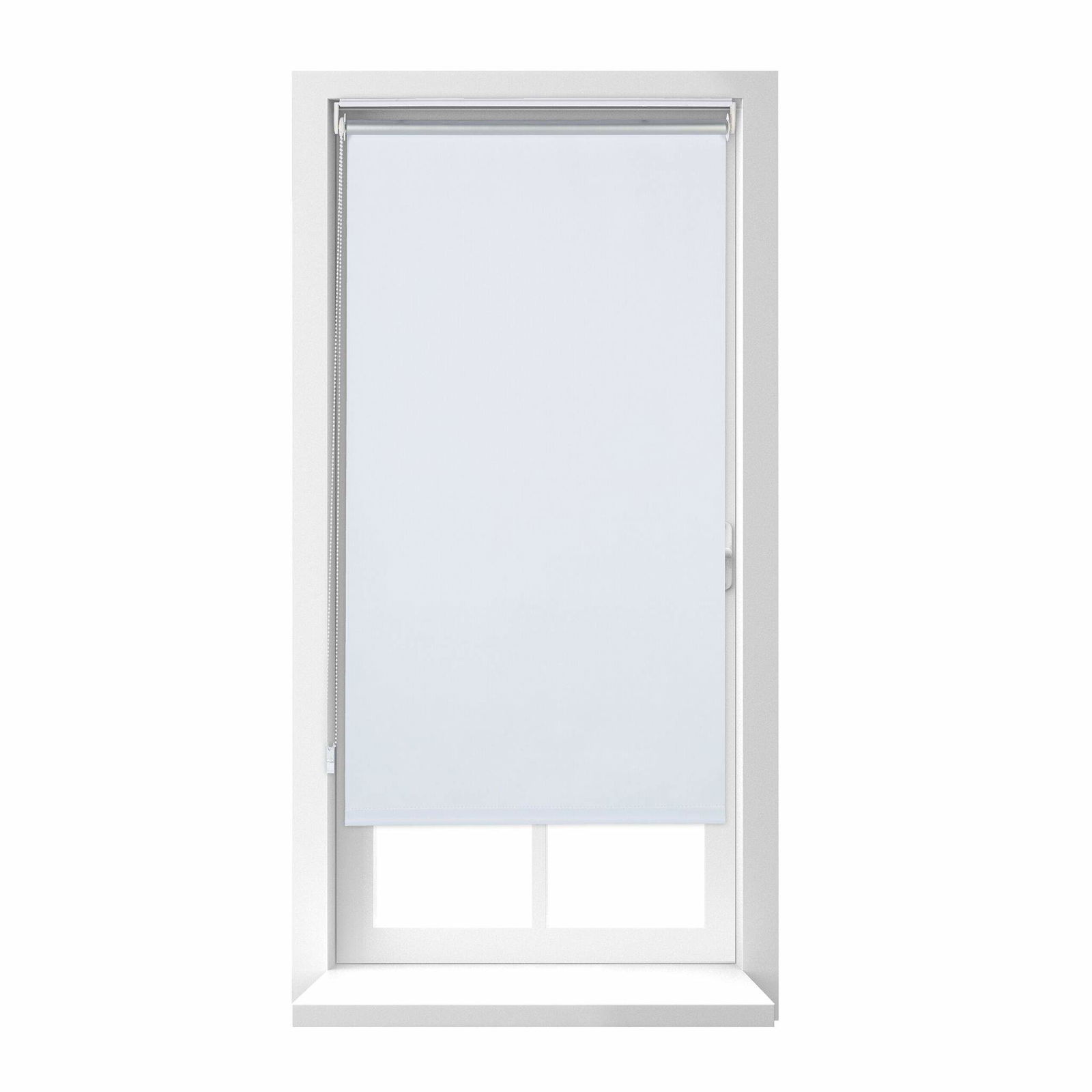 Hvidt termisk rullegardin 160 cm langt