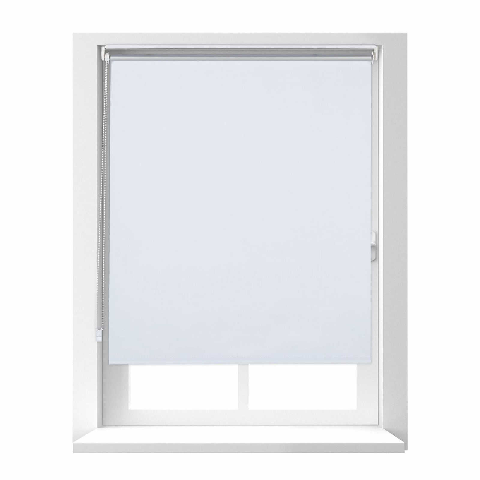 Hvidt termisk rullegardin 160 cm langt