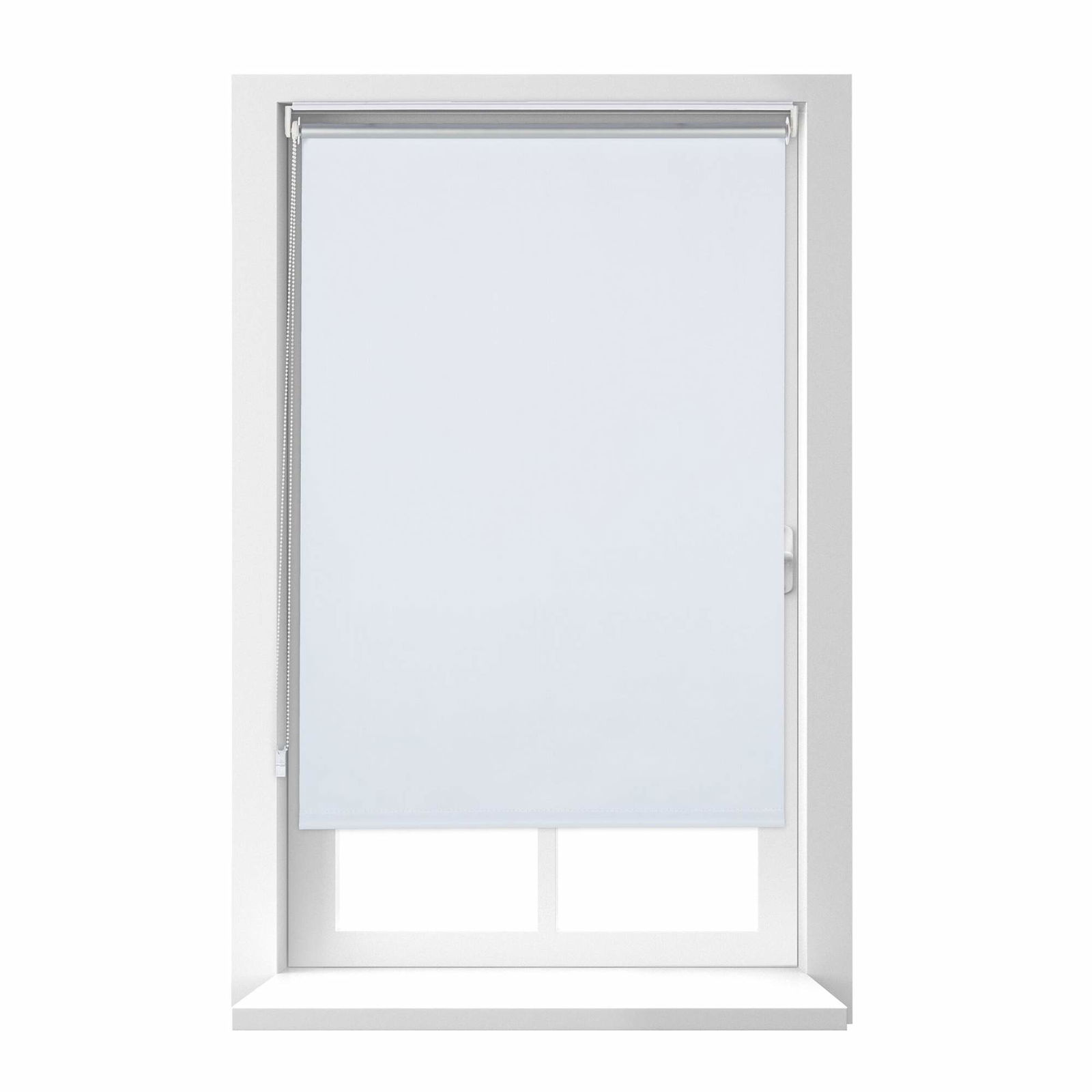 Hvidt termisk rullegardin 160 cm langt