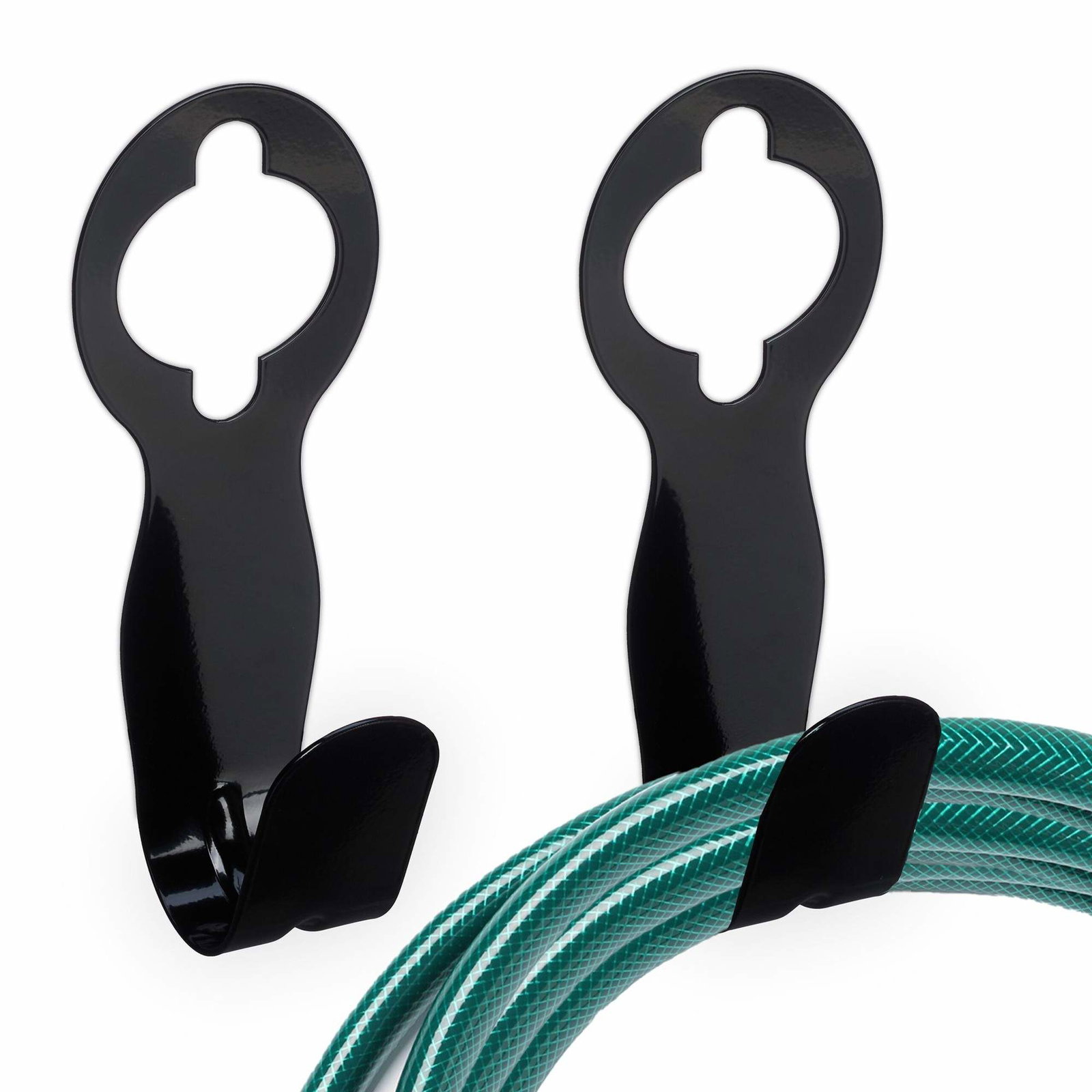 Svart slanghållare set om 2 | Hem & Hobby | Pryloteket