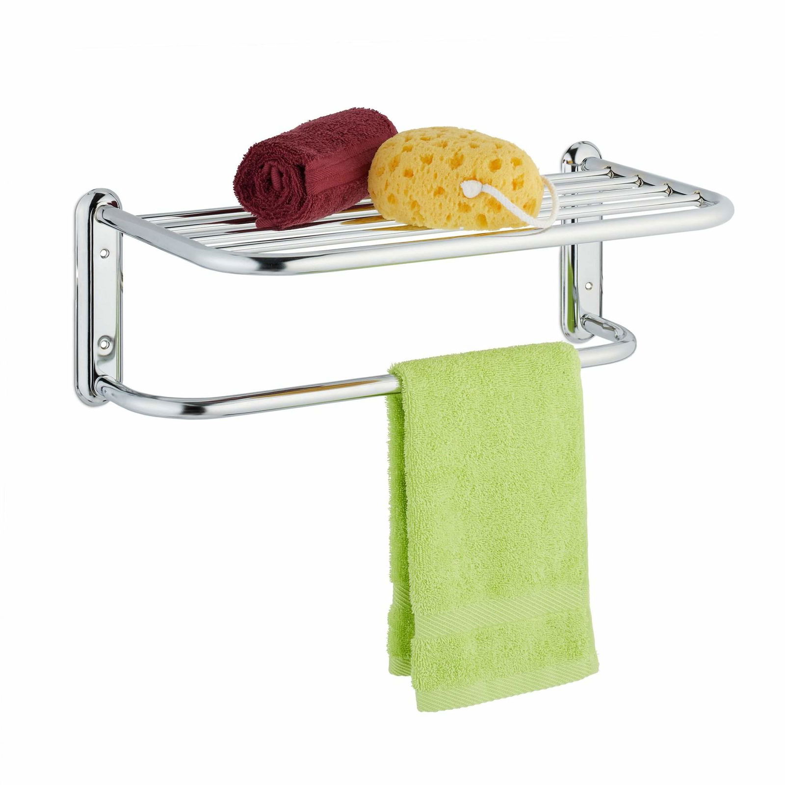 Forkromet håndklædetørrer til væg